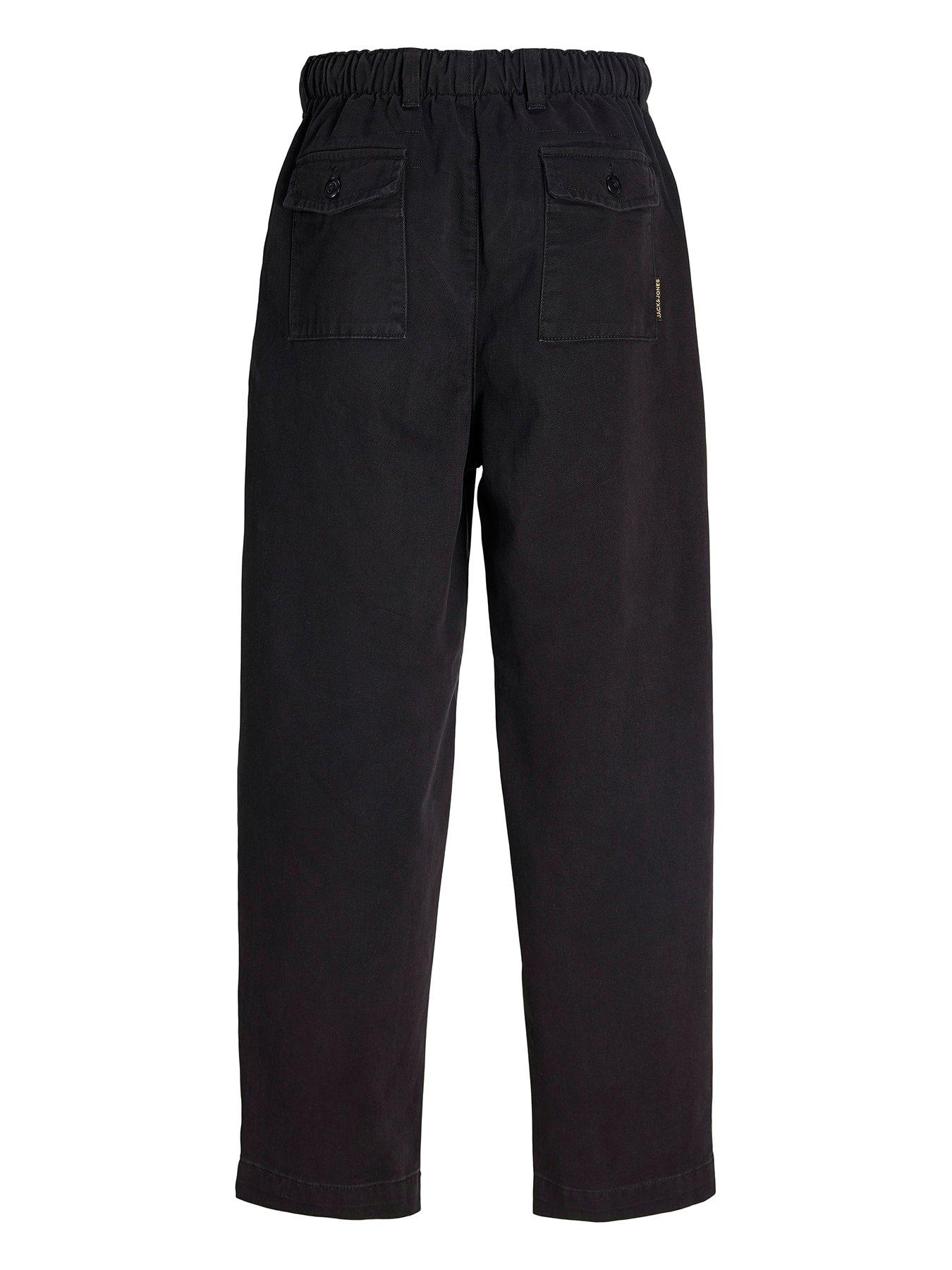 Image 3 of 3 of Jack & Jones Junior Boys Elvaro Trousers - Black