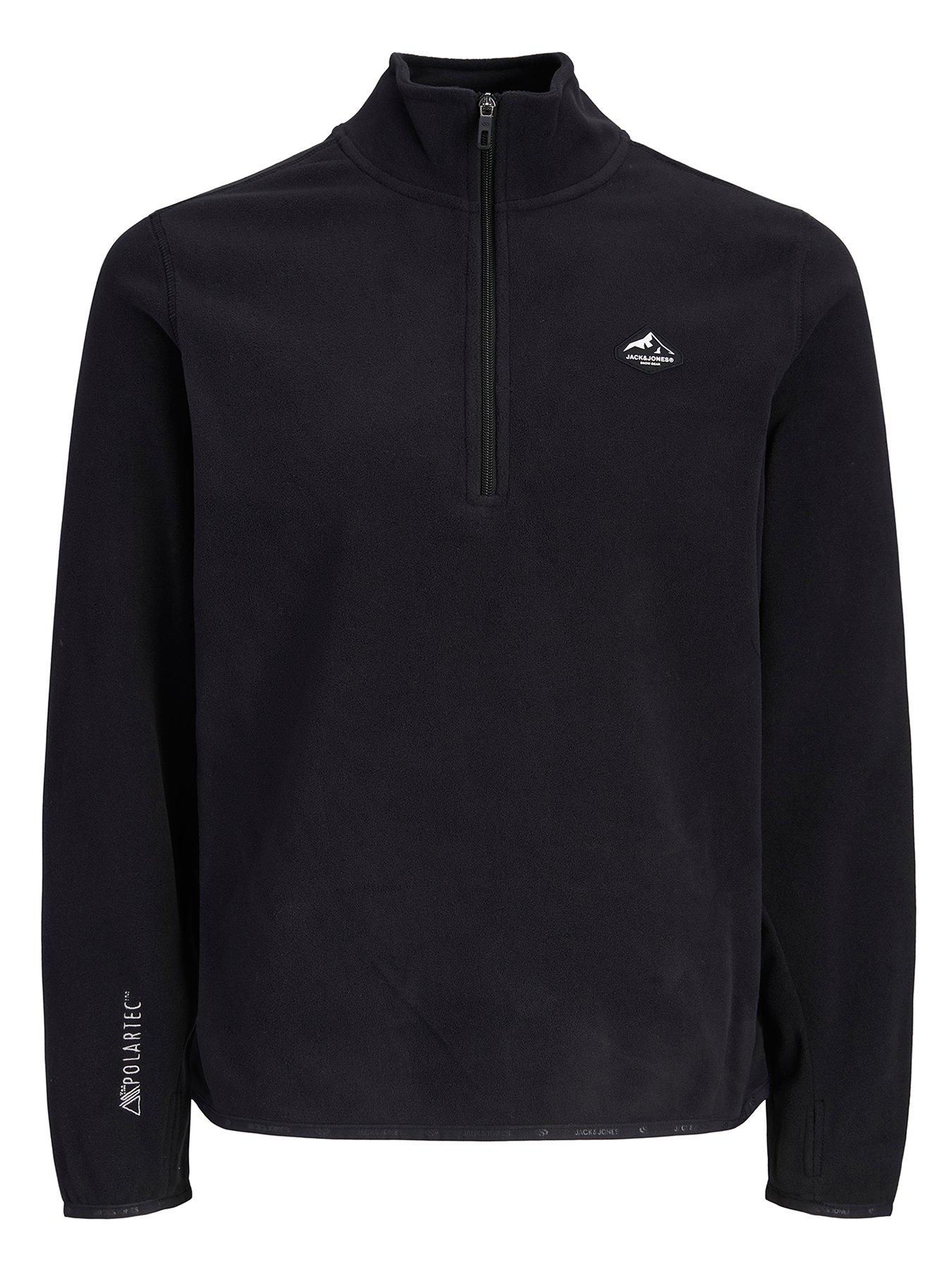 Jack & Jones Junior Boys Tignes High Half Neck Sweat - Black