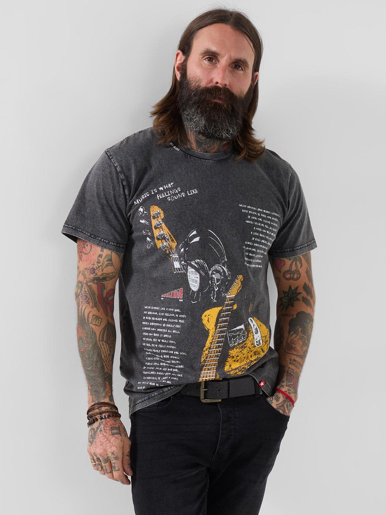 Joe Browns Joe Browns Music Script T-Shirt