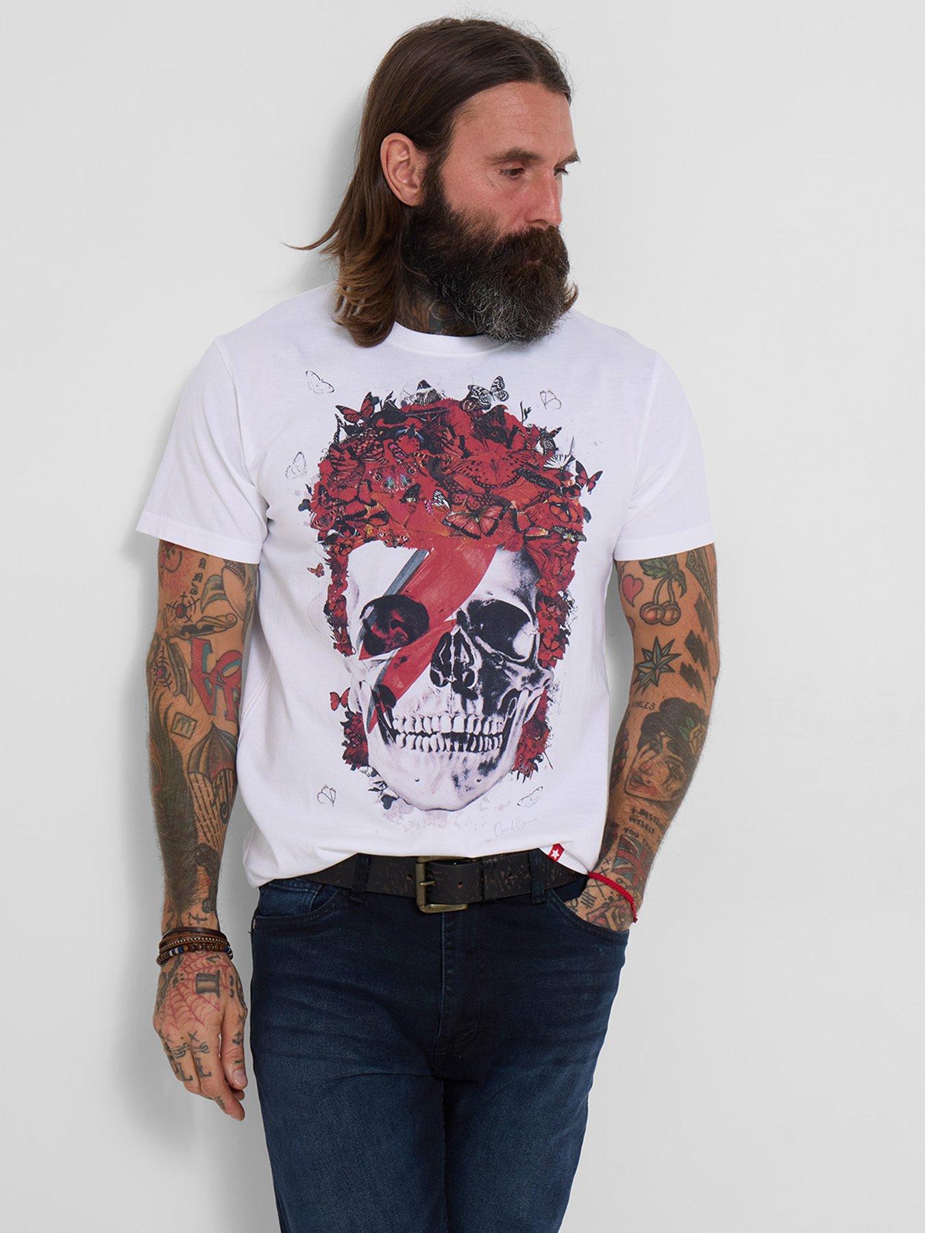 Joe Browns Joe Browns Dead Brave Music Icon Skull T-Shirt