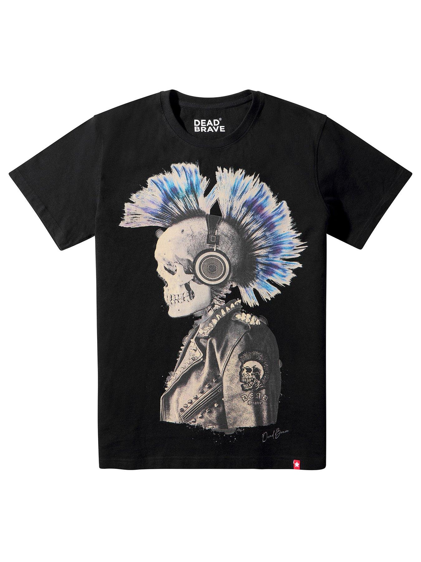 Image 5 of 5 of Joe Browns Joe Browns Dead Brave Punked Skull T-Shirt