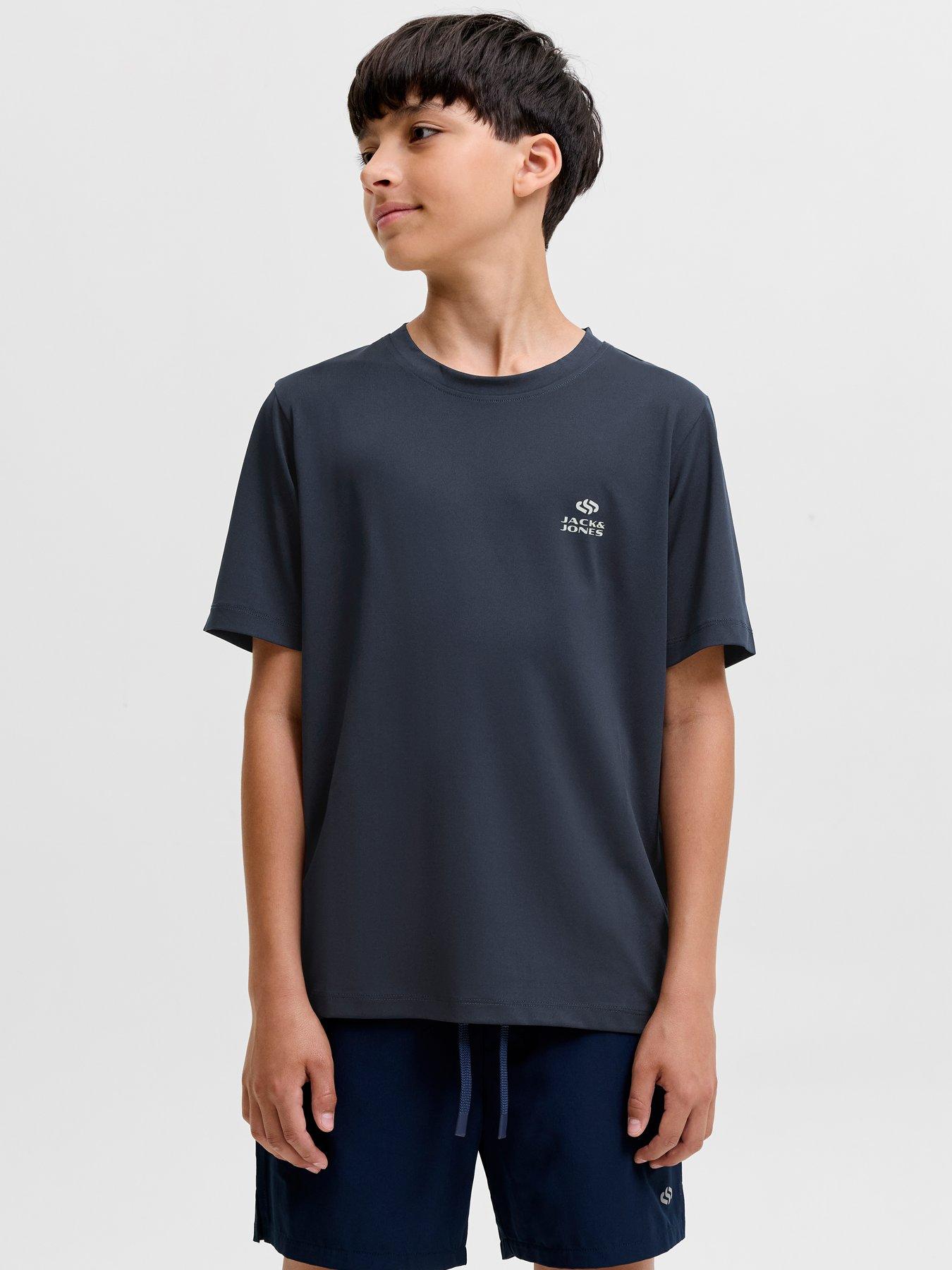 Image 1 of 7 of Jack & Jones Junior Boys Pulse Short Sleeve Tshirt - Navy