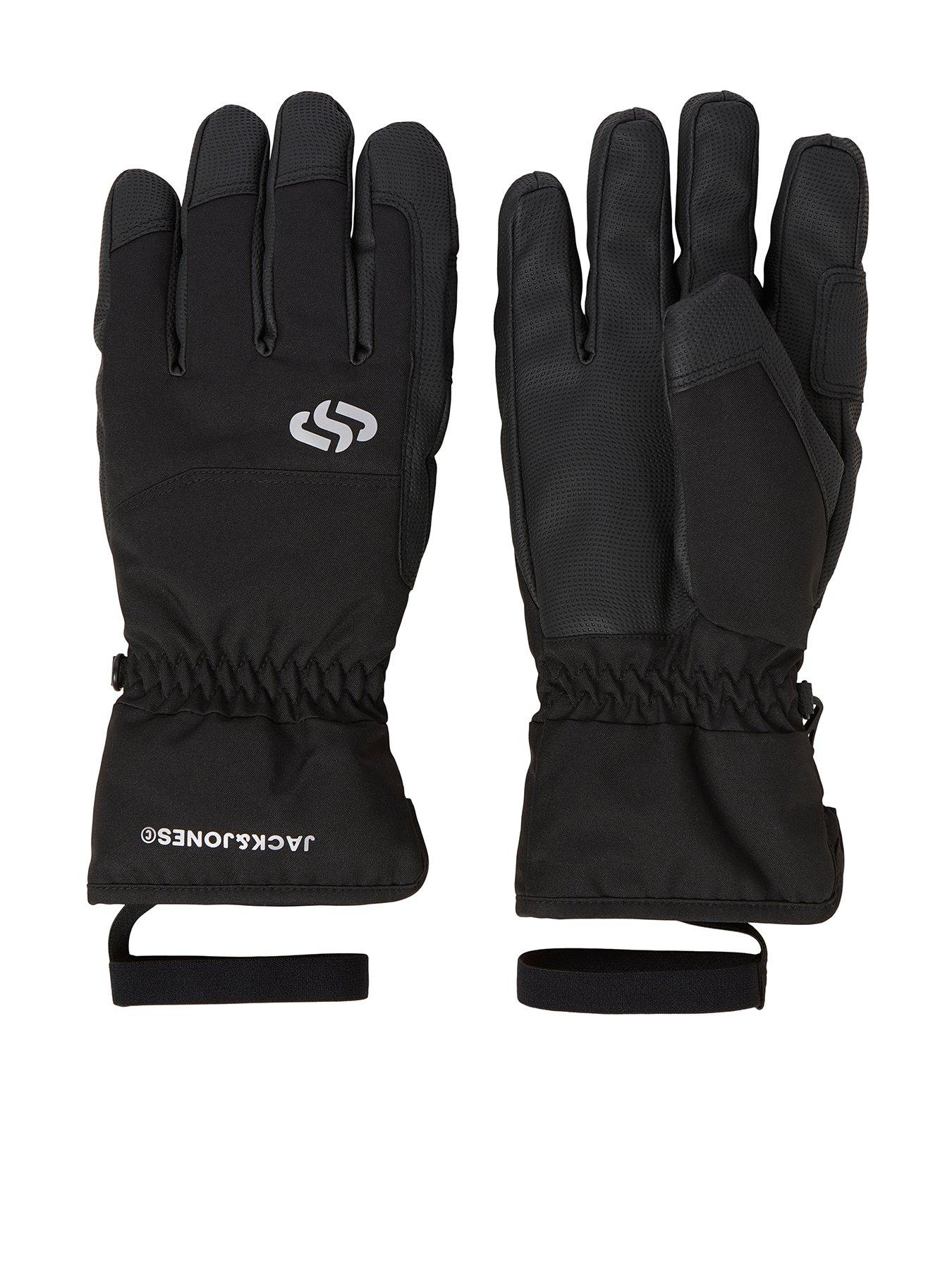 Jack & Jones Junior Jack & Jones Junior Boys Water Repellent Windproof Snowlock Ski Gloves - Black