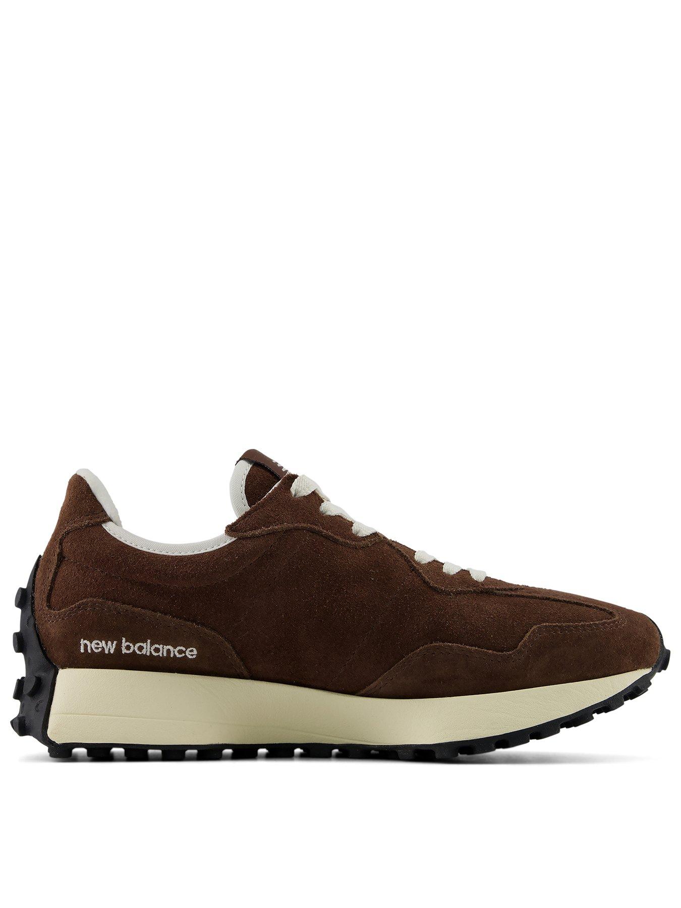 Image 1 of 7 of New Balance Womens 327 Suede Wedge Lug Sole Trainers - Brown