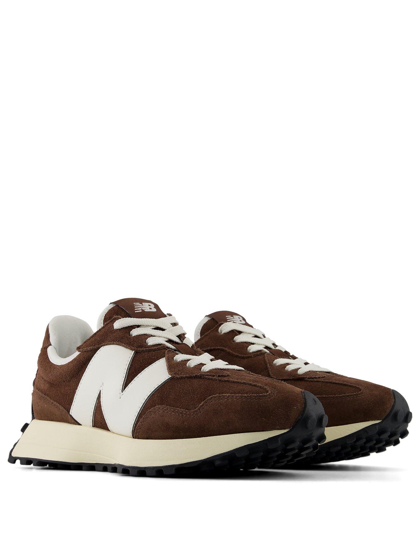 Image 2 of 7 of New Balance Womens 327 Suede Wedge Lug Sole Trainers - Brown