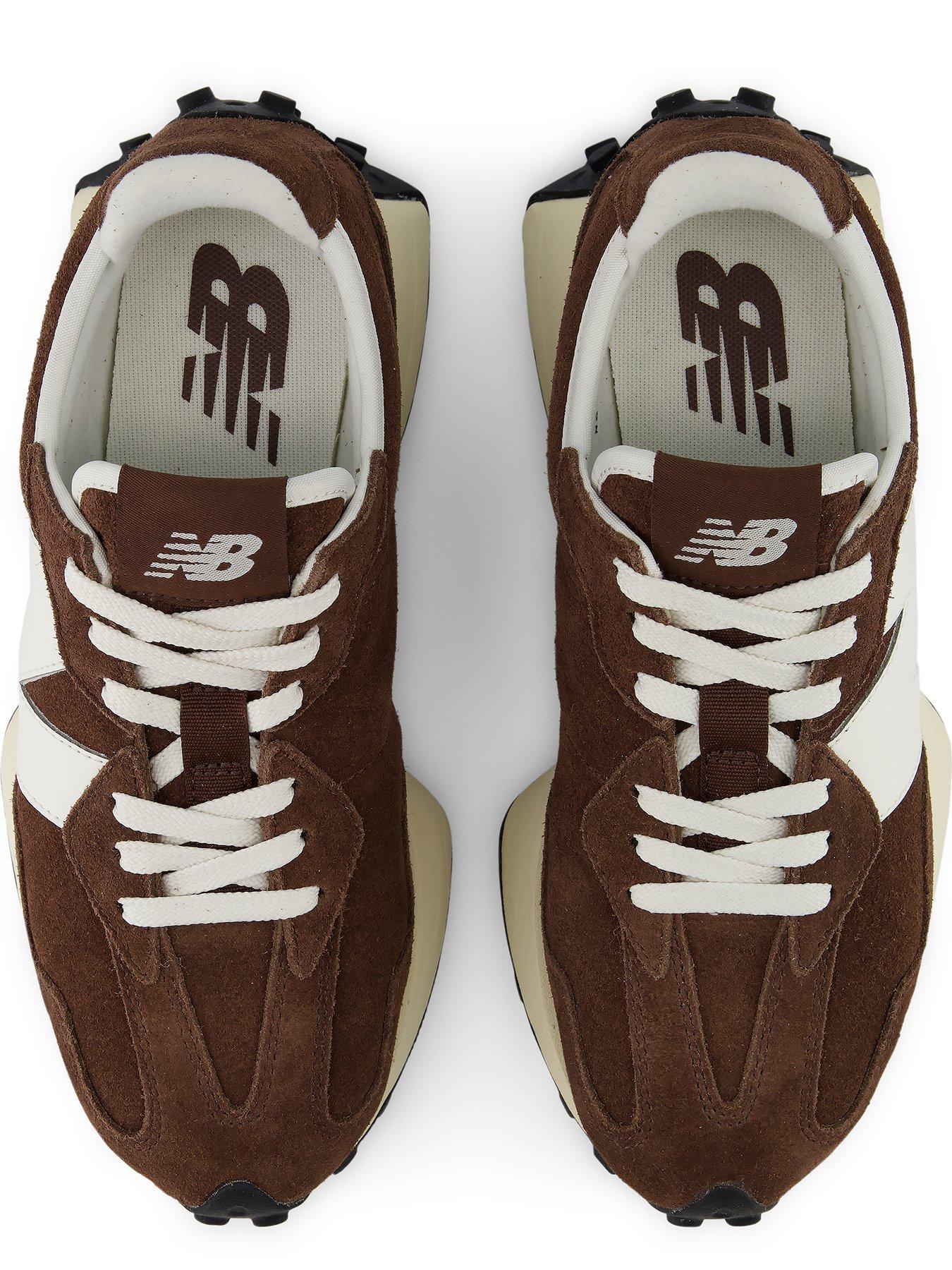 Image 4 of 7 of New Balance Womens 327 Suede Wedge Lug Sole Trainers - Brown