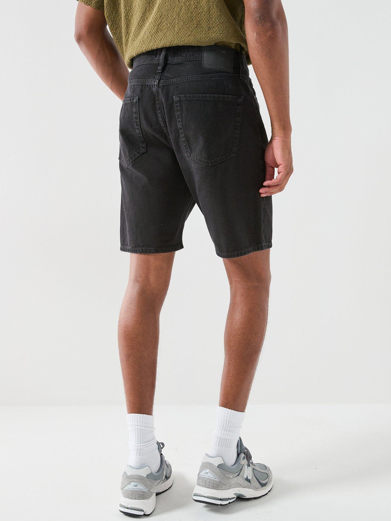 Image 2 of 7 of Jack & Jones Tony Original Denim Shorts - Black