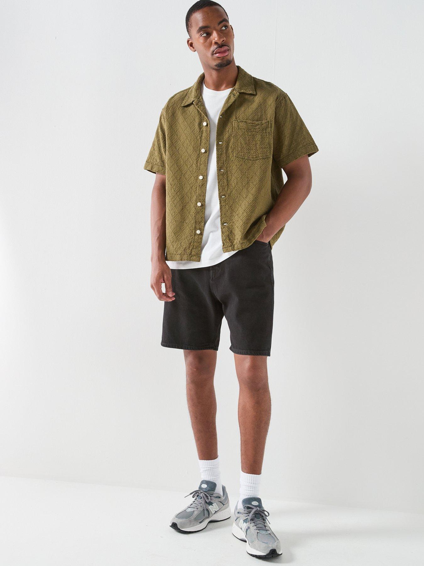Image 3 of 7 of Jack & Jones Tony Original Denim Shorts - Black