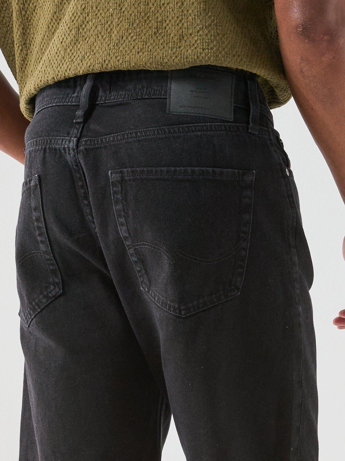 Image 4 of 7 of Jack & Jones Tony Original Denim Shorts - Black