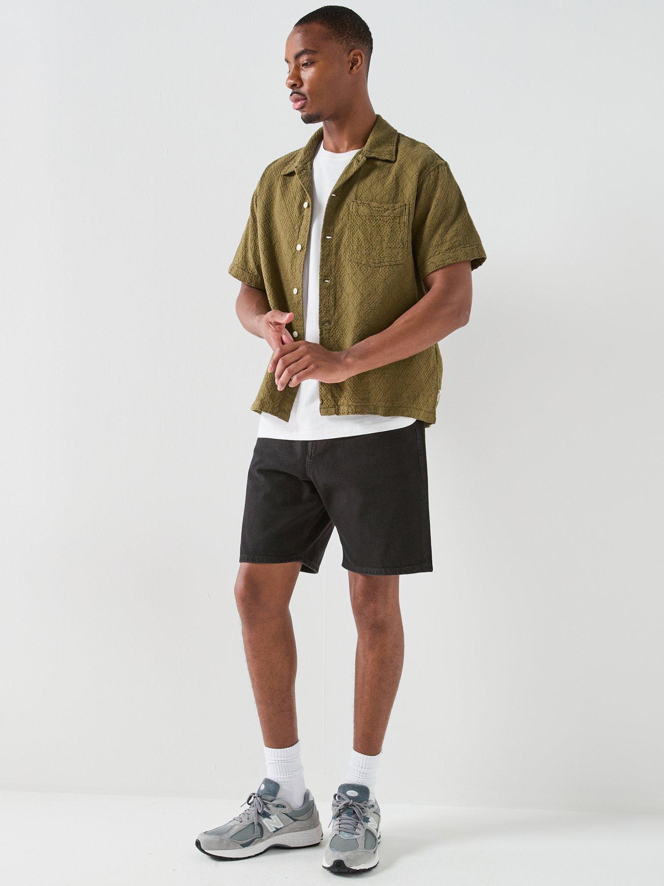 Image 5 of 7 of Jack & Jones Tony Original Denim Shorts - Black