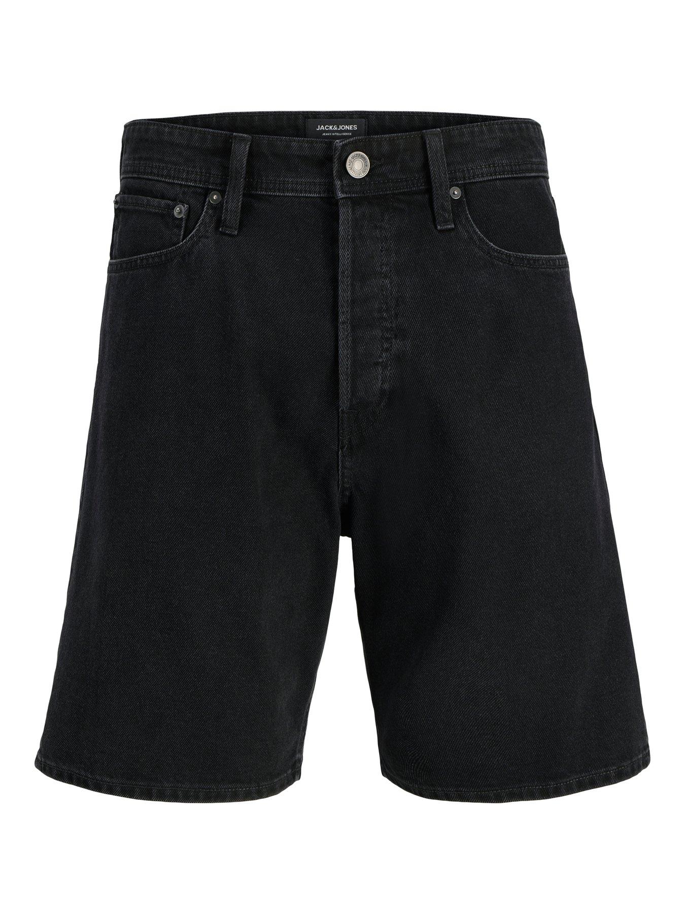 Image 7 of 7 of Jack & Jones Tony Original Denim Shorts - Black