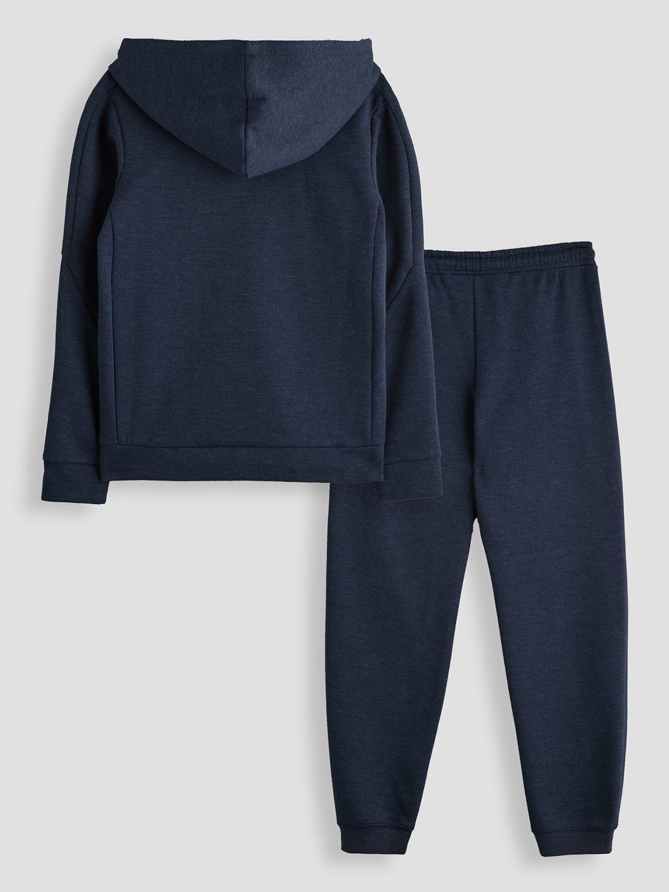 Image 2 of 6 of Jack & Jones Junior Boys Fusion Bolt Contrast Panel Hoodie &amp; Jogger Set - Outer Space