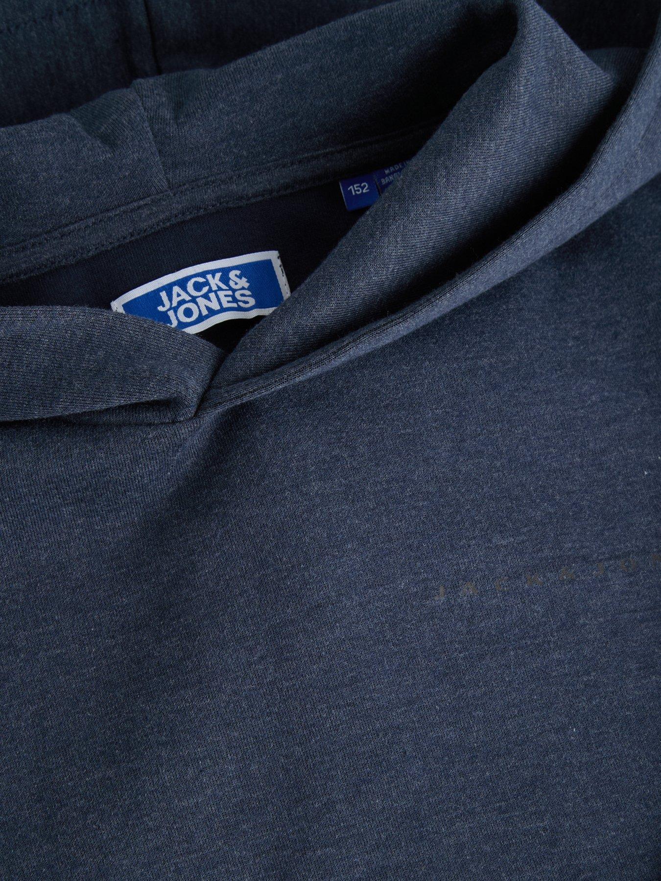 Image 4 of 6 of Jack & Jones Junior Boys Fusion Bolt Contrast Panel Hoodie &amp; Jogger Set - Outer Space