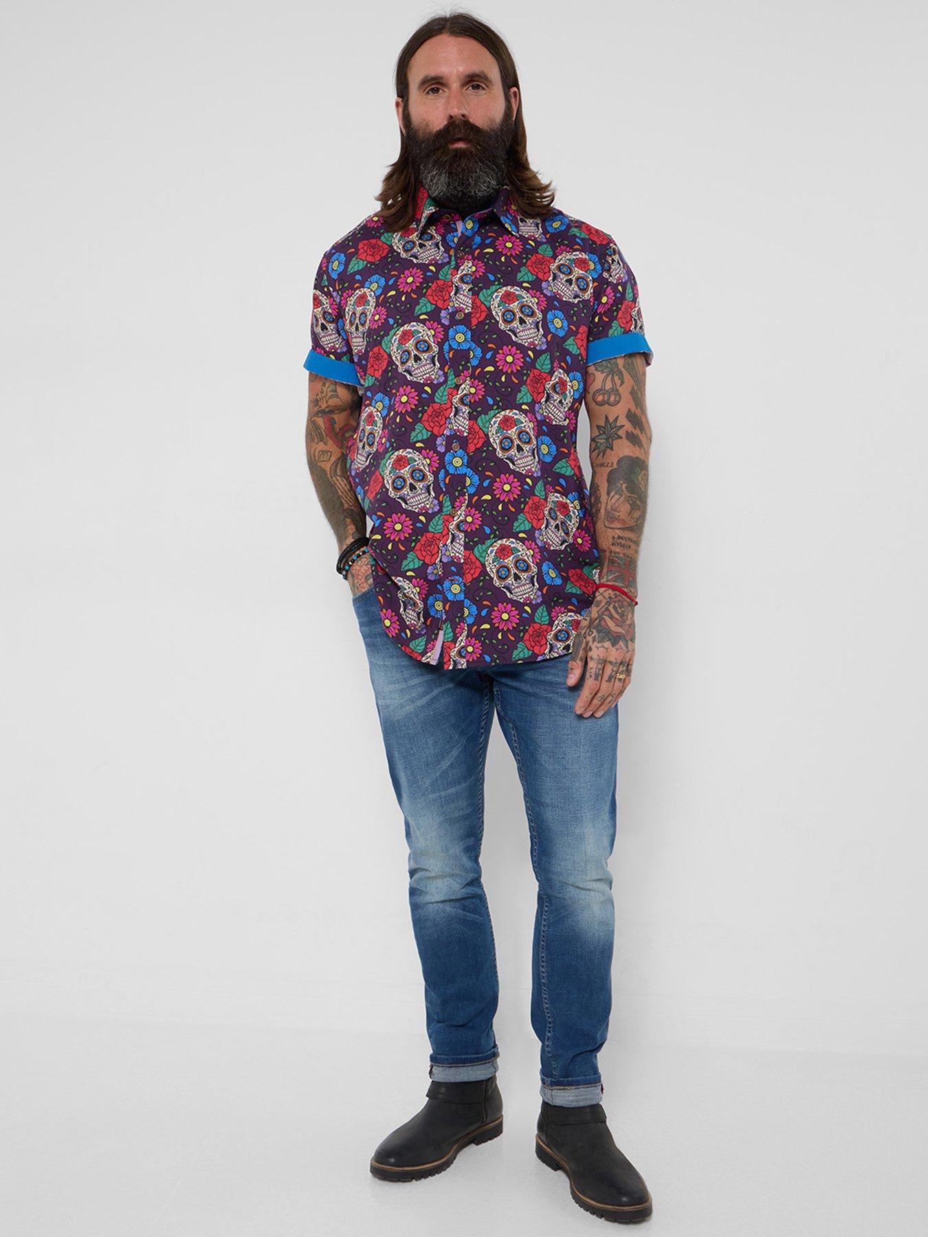 Image 3 of 5 of Joe Browns Creative Calavera Skull Short Sleeve Shirt
