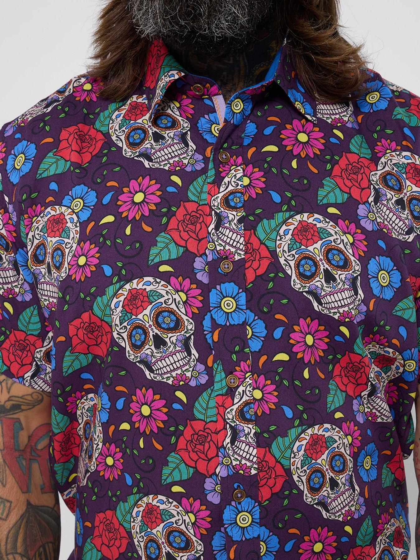 Image 4 of 5 of Joe Browns Creative Calavera Skull Short Sleeve Shirt