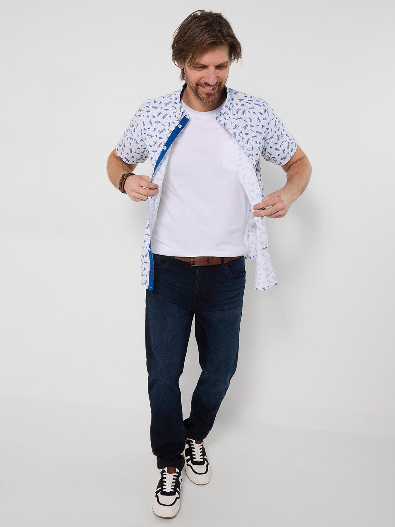 Image 3 of 5 of Joe Browns Joe Browns Dapper DragonFly Short Sleeve Shirt - Blue