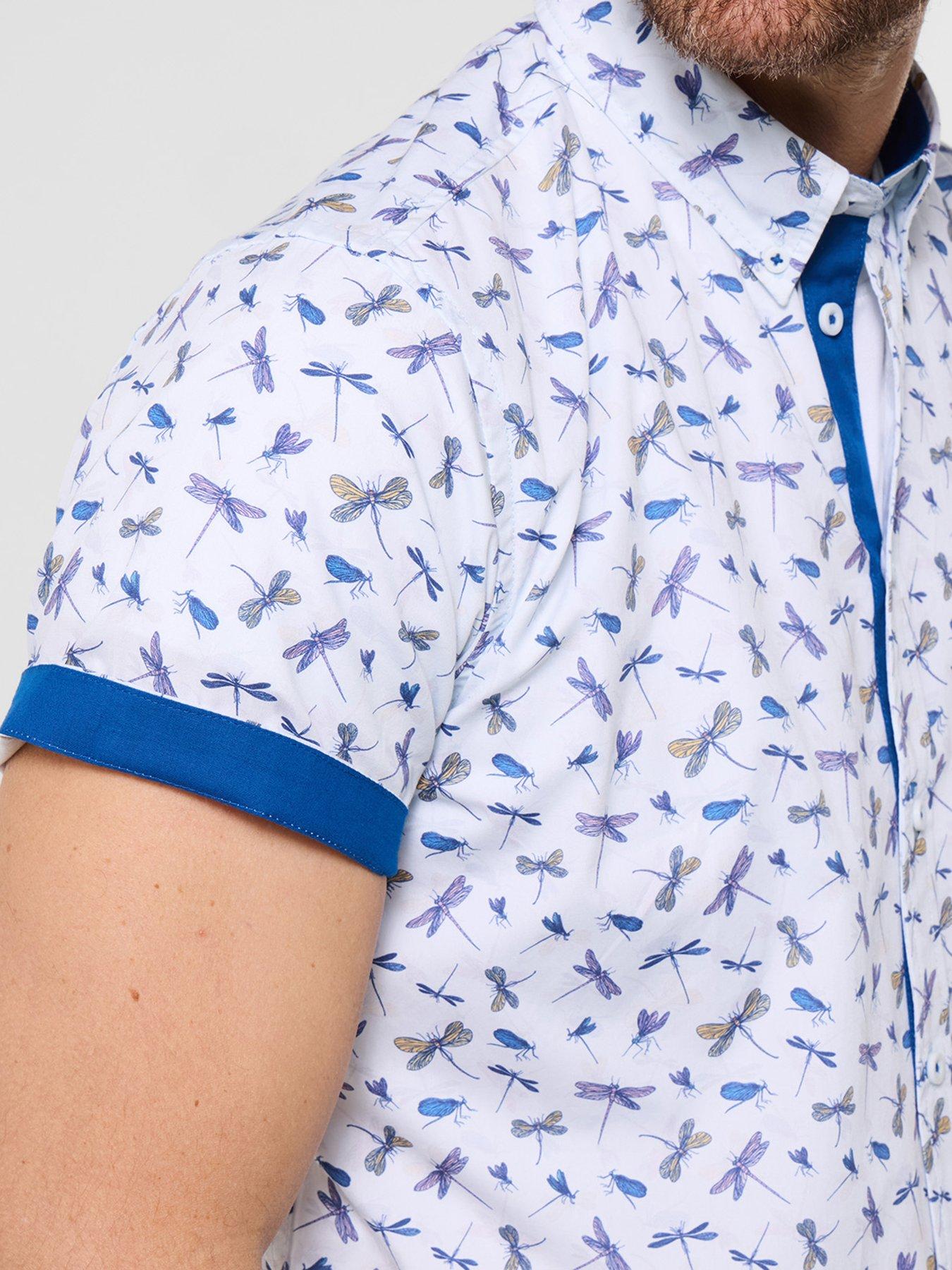 Image 4 of 5 of Joe Browns Joe Browns Dapper DragonFly Short Sleeve Shirt - Blue