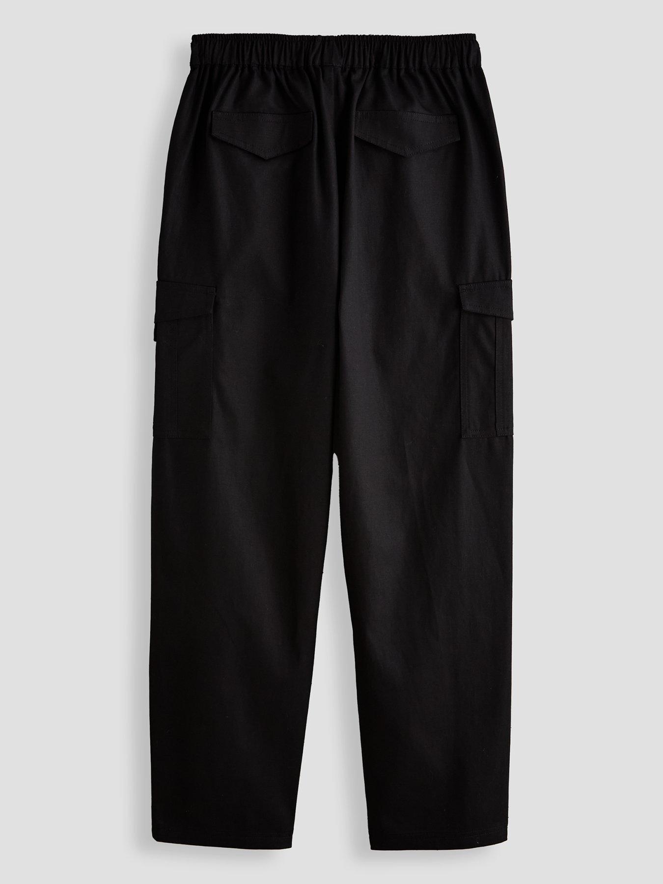 Image 2 of 4 of The Very Collection Boys Twill Basic Trousers - Black