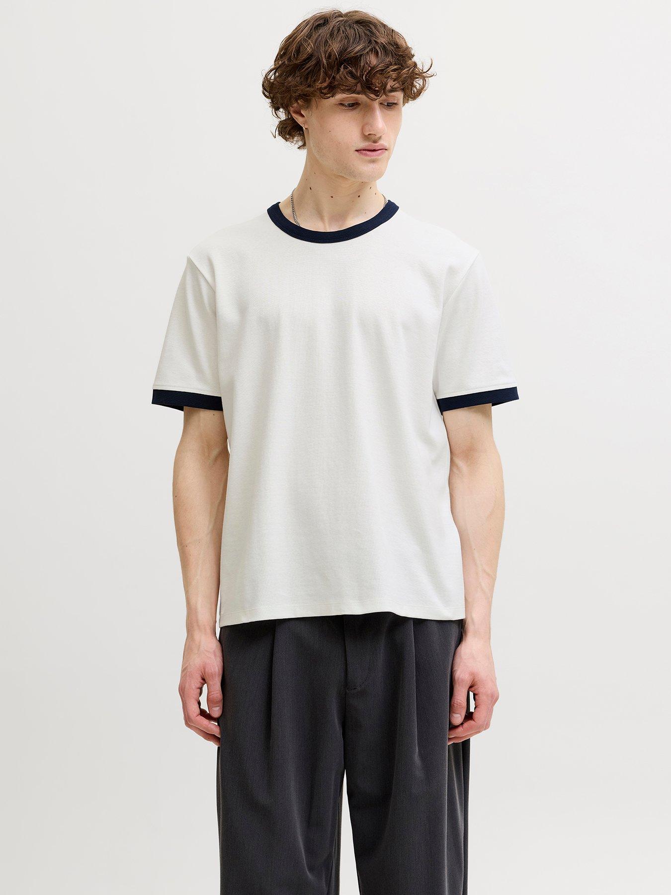 Jack & Jones Savona Ringer T-Shirt - White