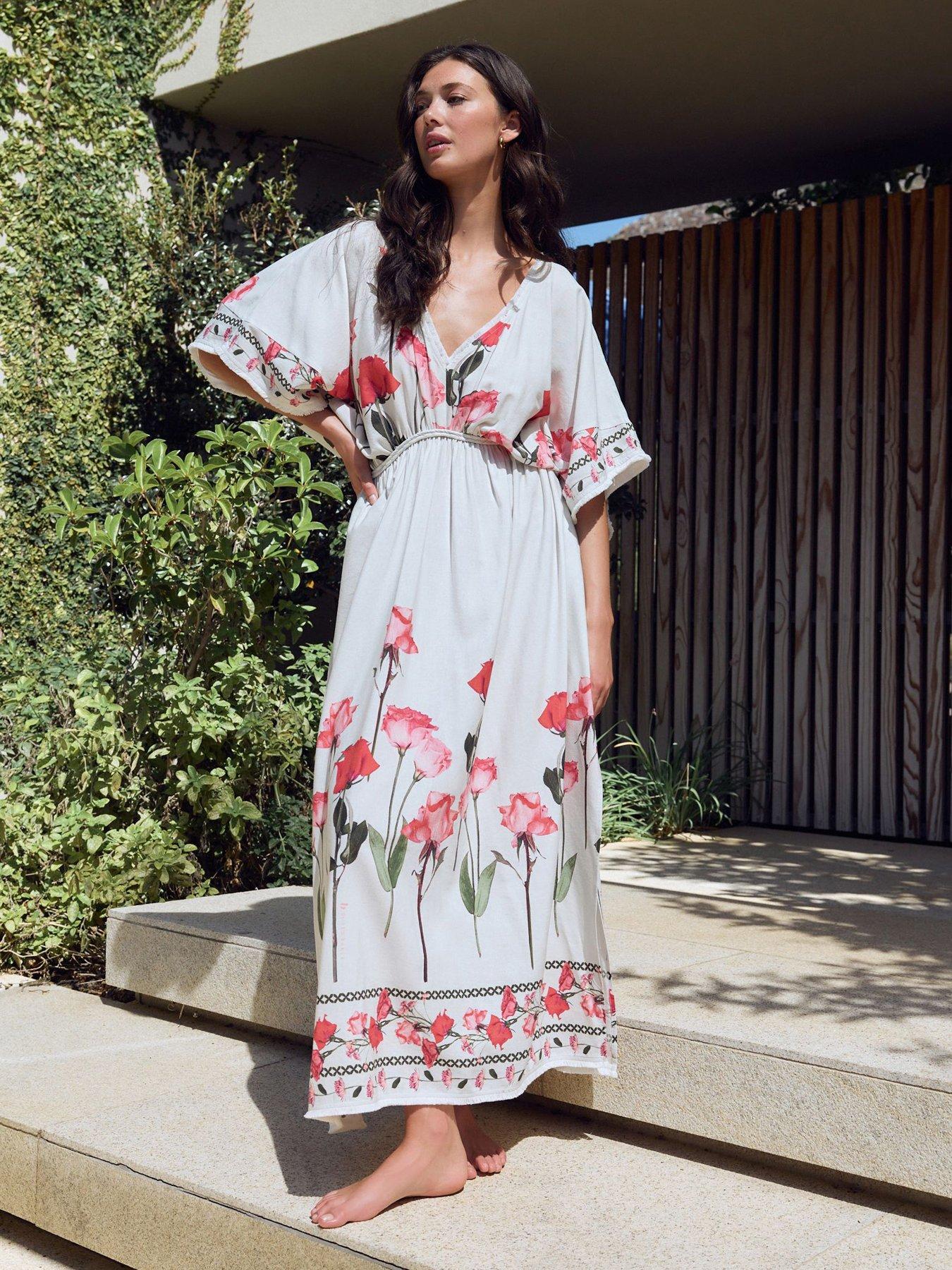 B By Ted Baker B By Ted Baker Viscose Blend Dress-white