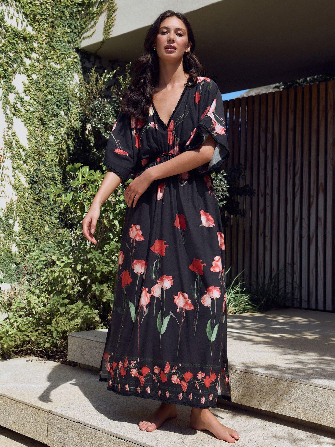B By Ted Baker B By Ted Baker Viscose Blend Dress-black