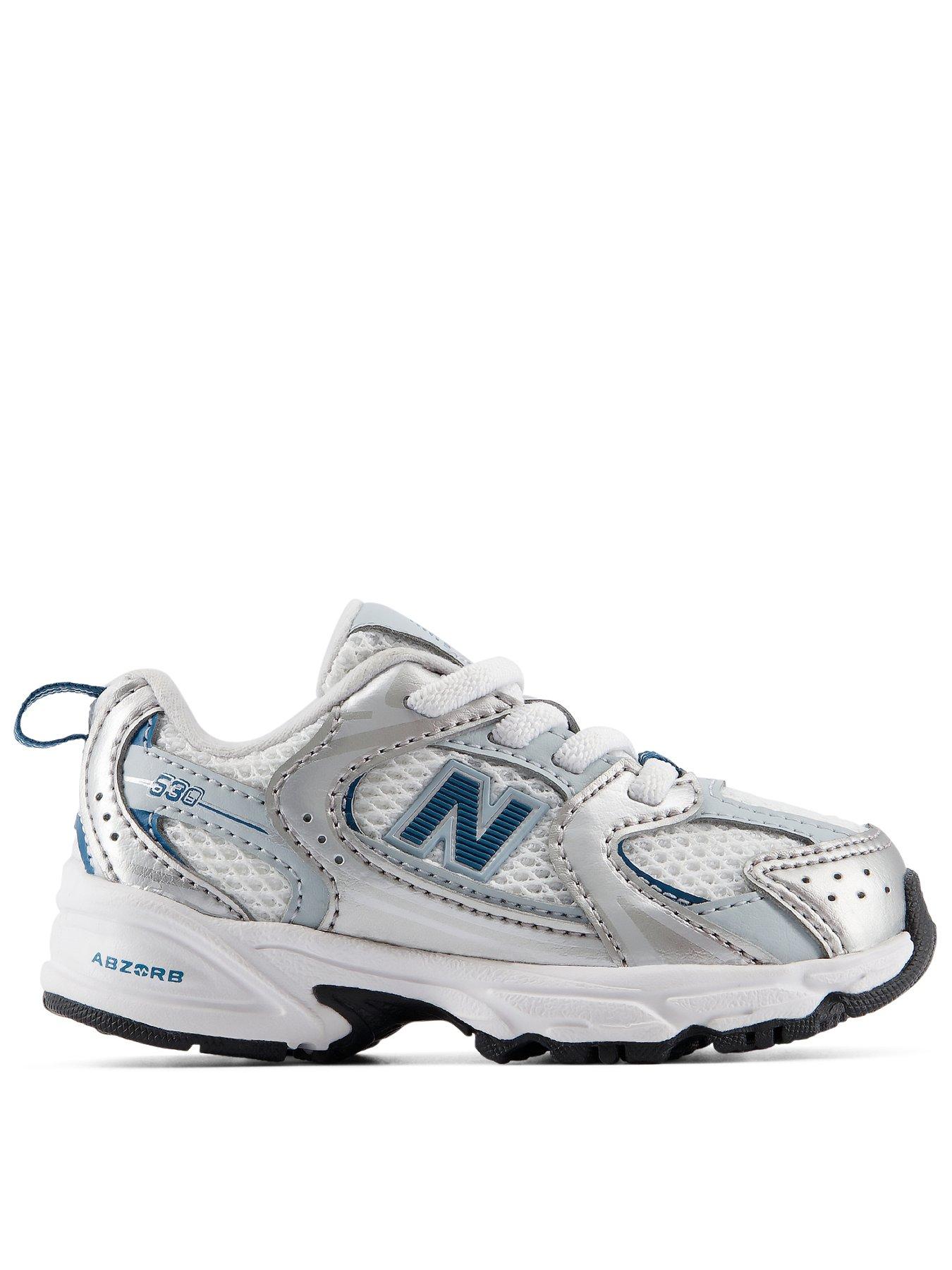 Image 1 of 7 of New Balance Infant 530 Cushioned Grippy Sole Trainers - Silver