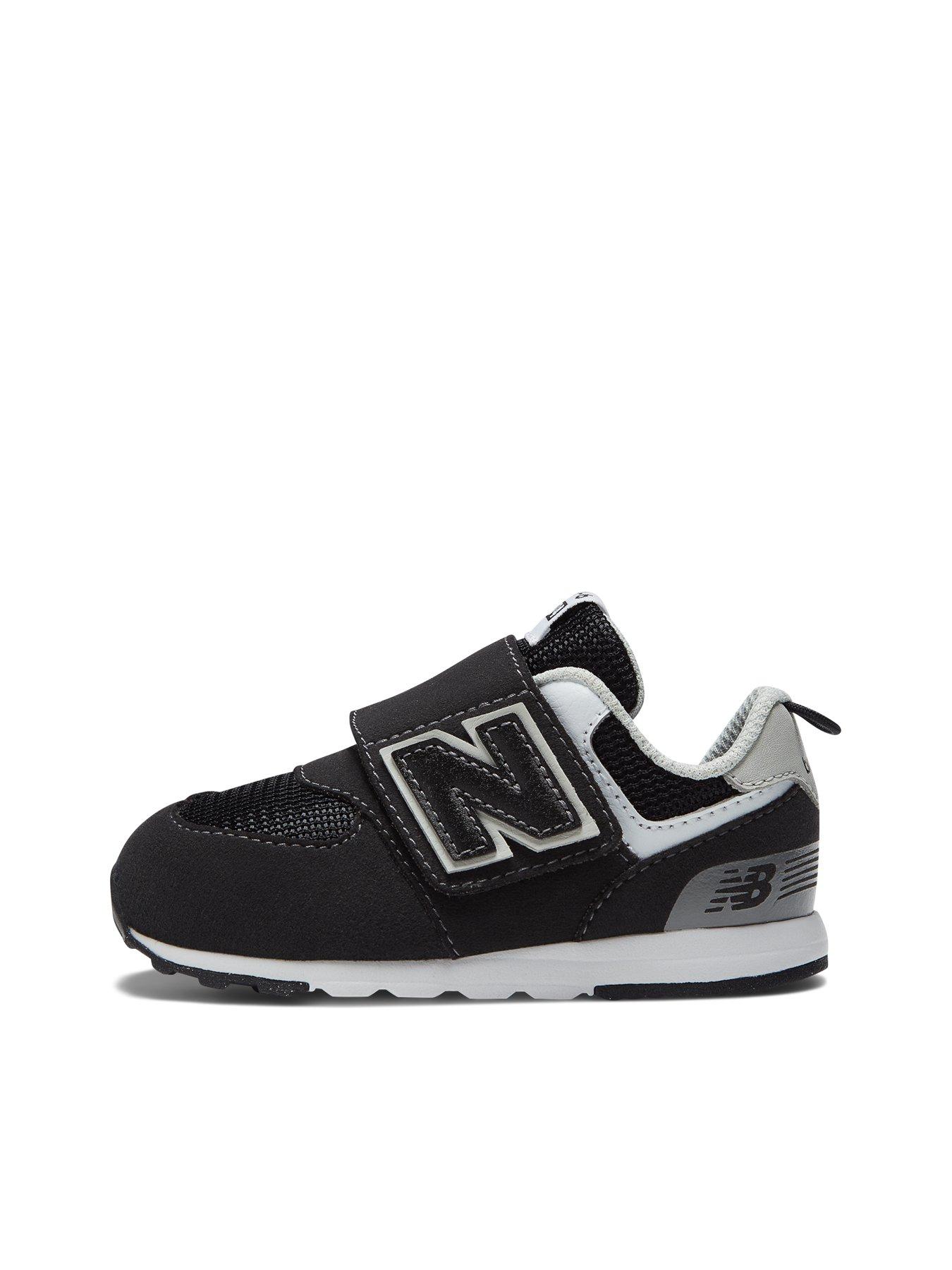Image 6 of 7 of New Balance Unisex 574 Touch Strap Mesh Trainers - Black
