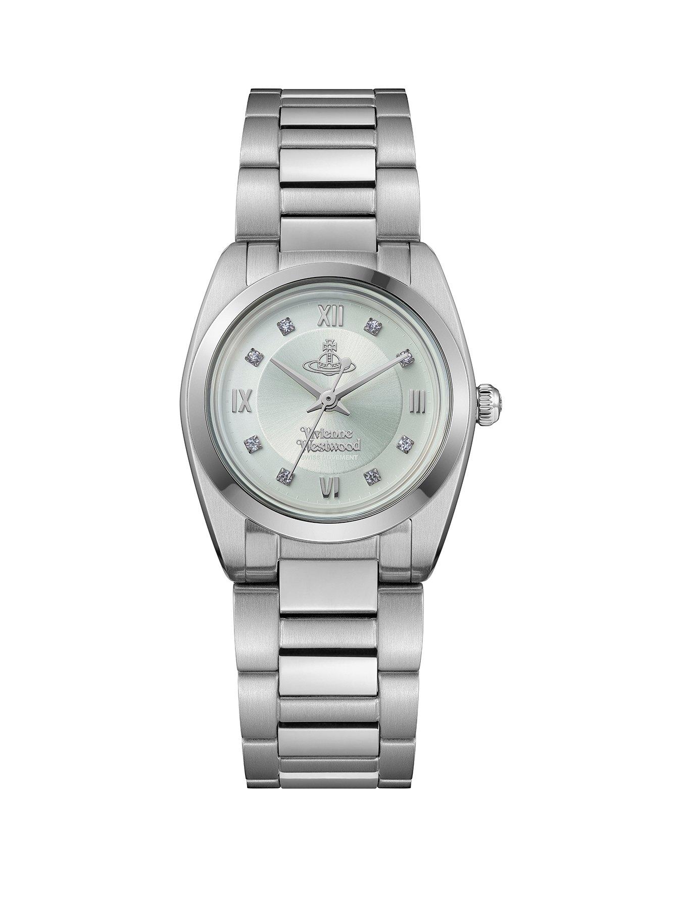Vivienne Westwood Vivienne Westwood The Tavistock Ladies Quartz Watch Pale Green Sunray Dial Stainless Steel Case and Bracelet