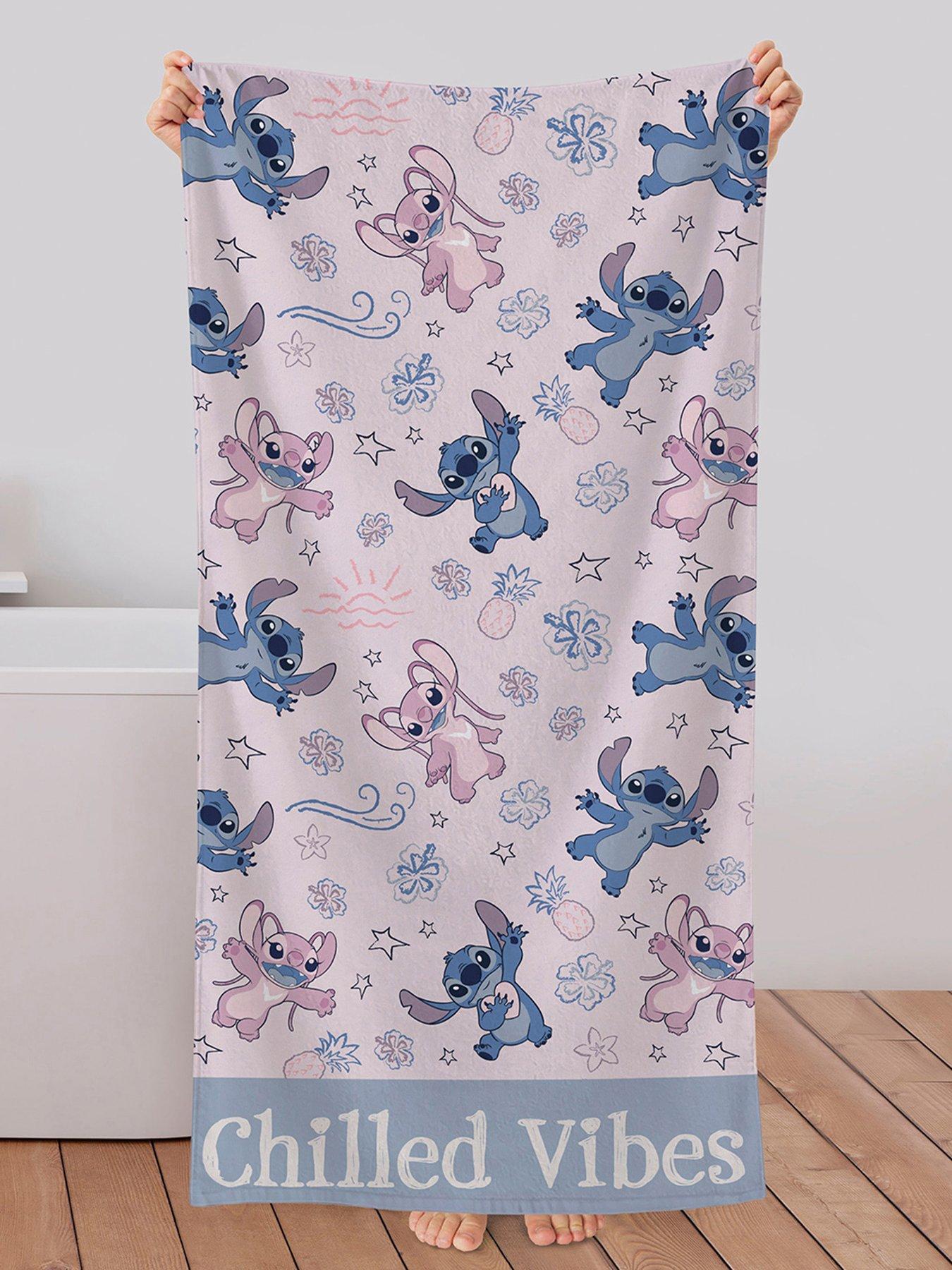 Disney Stitch  &  Angel Beach Towel 70x140cm 300-320gsm
