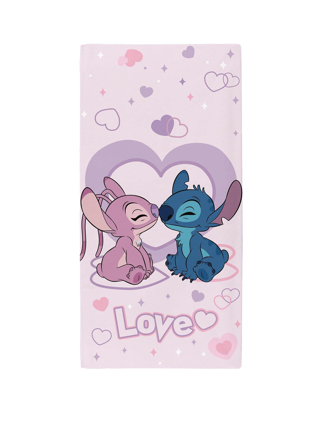 Disney Stitch & Angel Love Beach Towel 70X140Cm