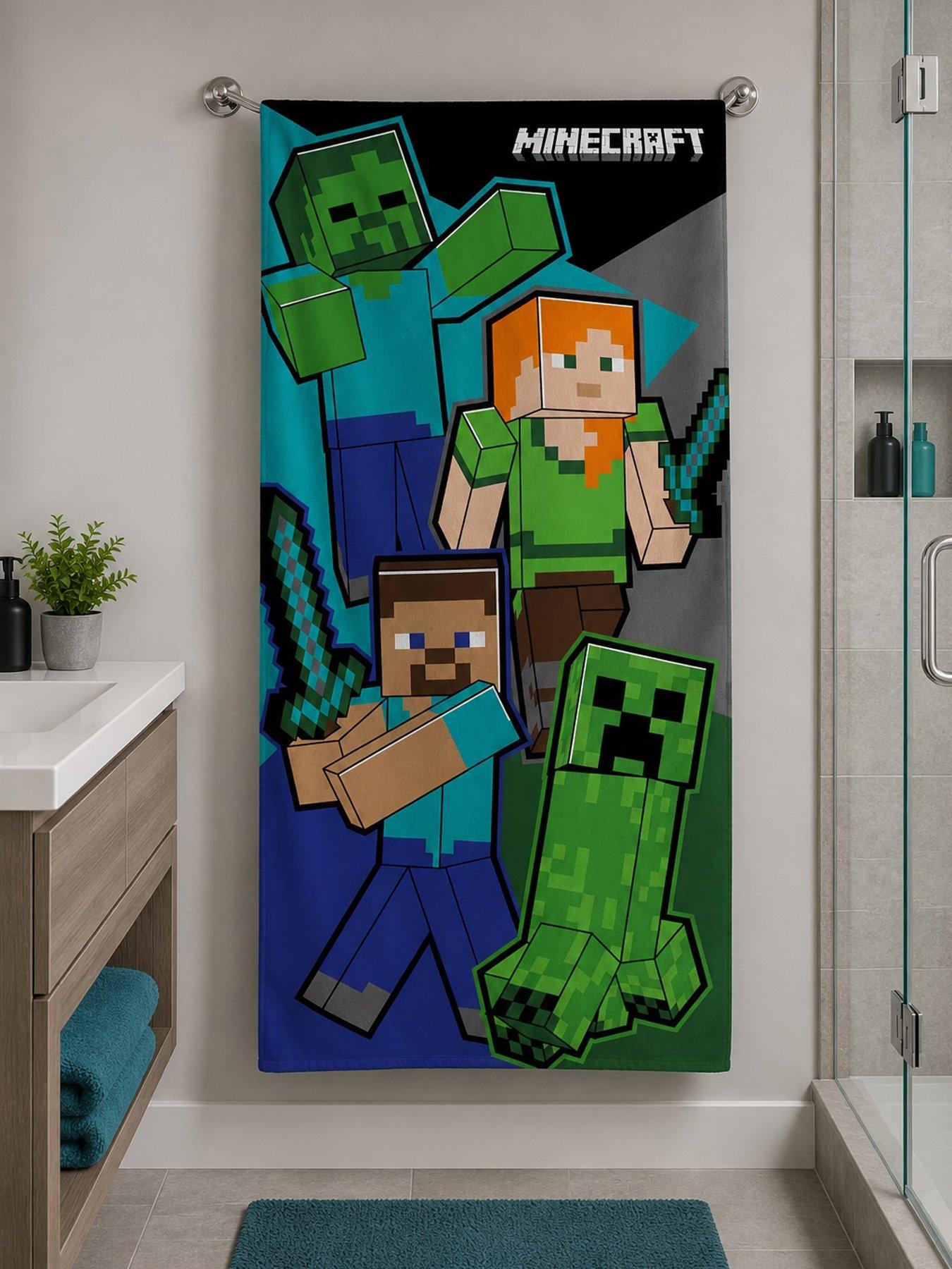 Minecraft Players Towel 70x140cm, 100% Cotton 320gsm