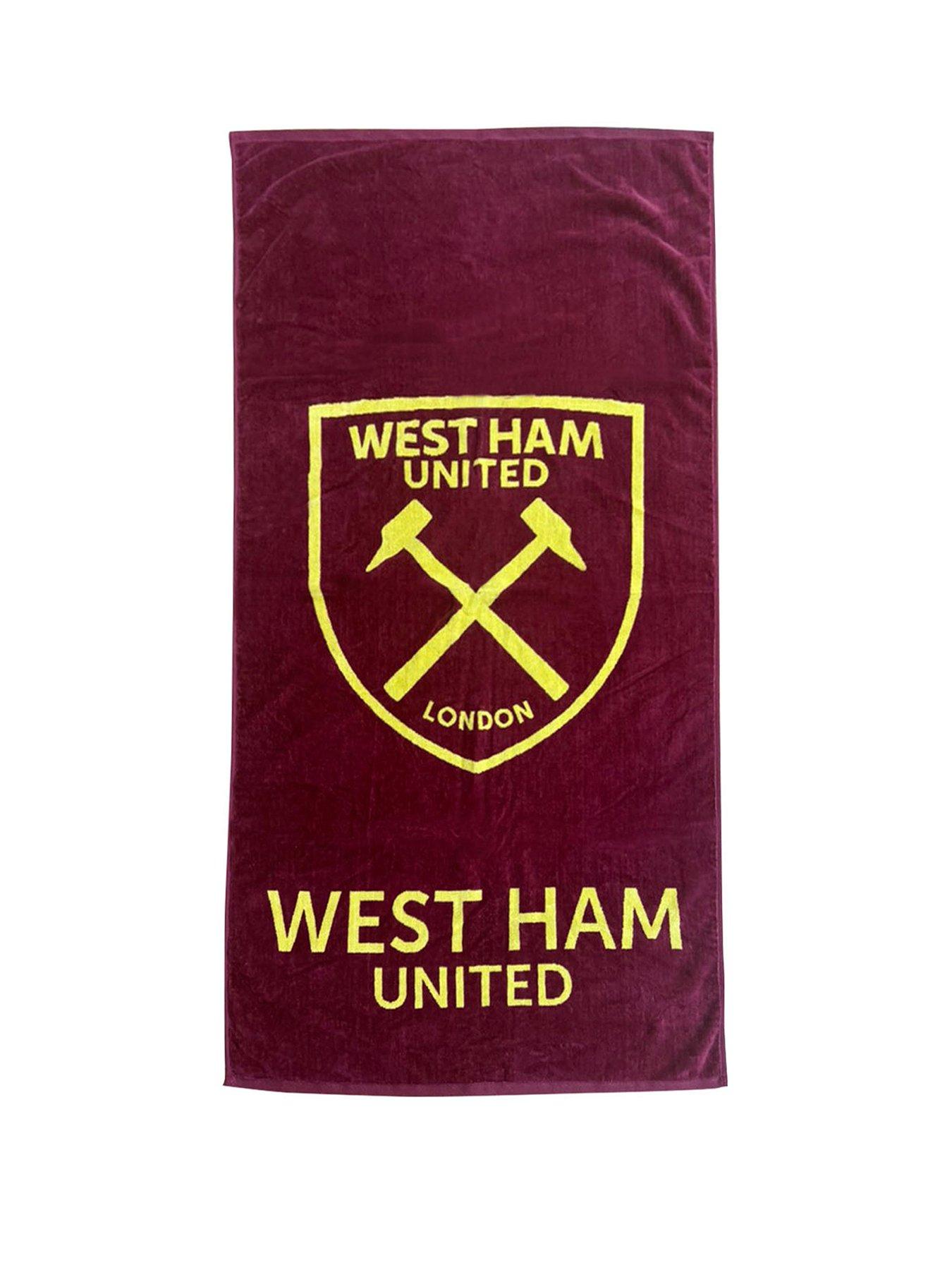 West Ham United West Ham Claret-Gold Jacquard Towel 75X150Cm 100% Cotton