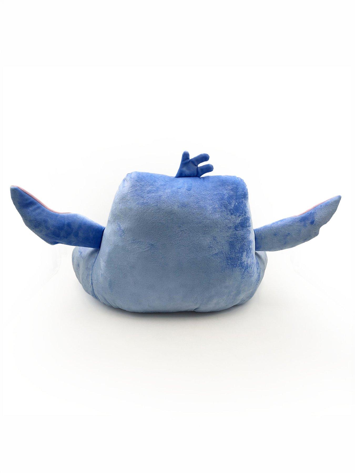 Image 3 of 4 of Disney Stitch Shaped Back Cushion With Ears Soft Velboa Approx: 60cm