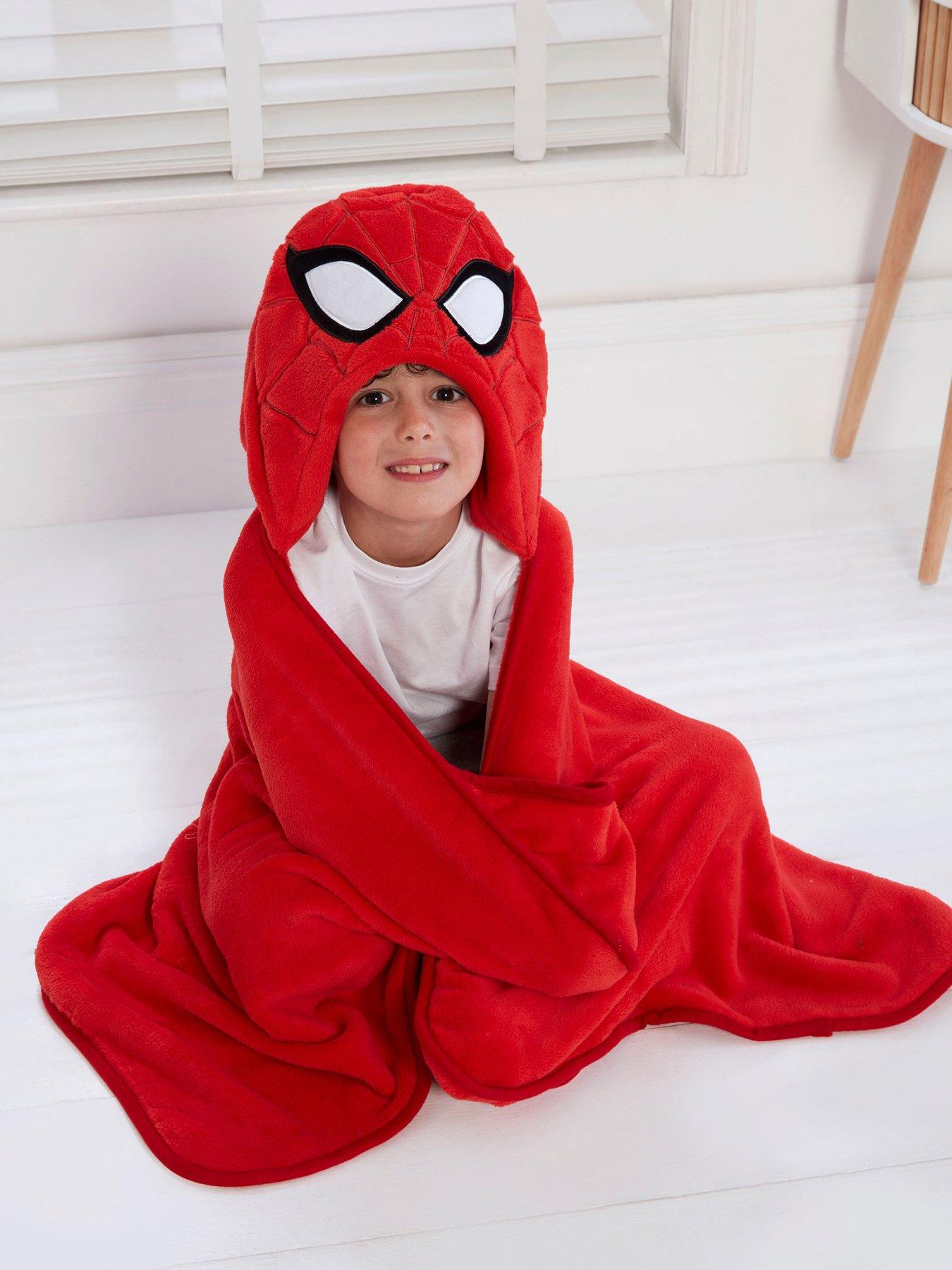 Image 1 of 5 of Disney Spider-Man Hooded Blanket 70X132Cm