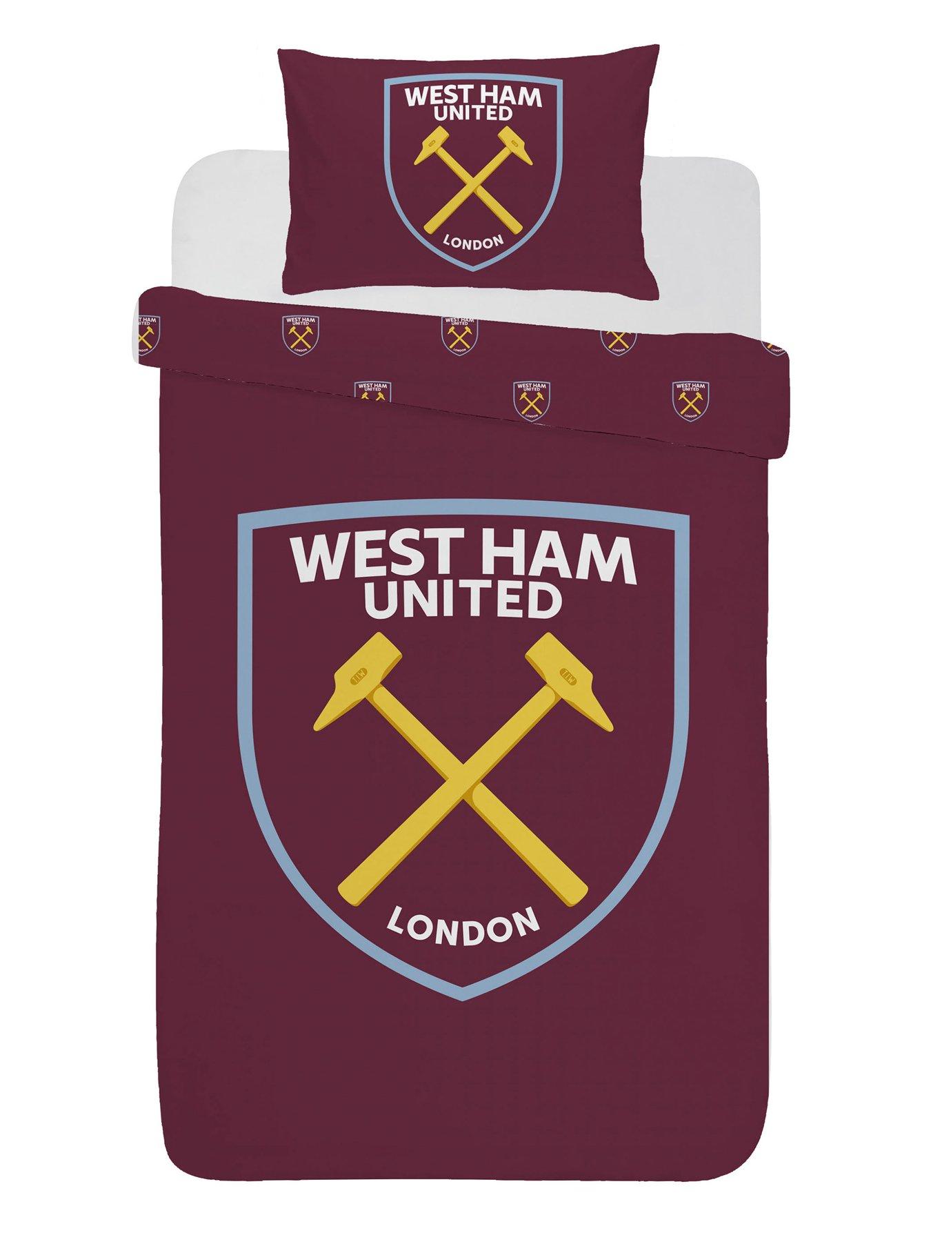 West Ham United West Ham Core Crest Panel Single Duvet 135x200cm + 50x75cm*1 Cvc 55/45