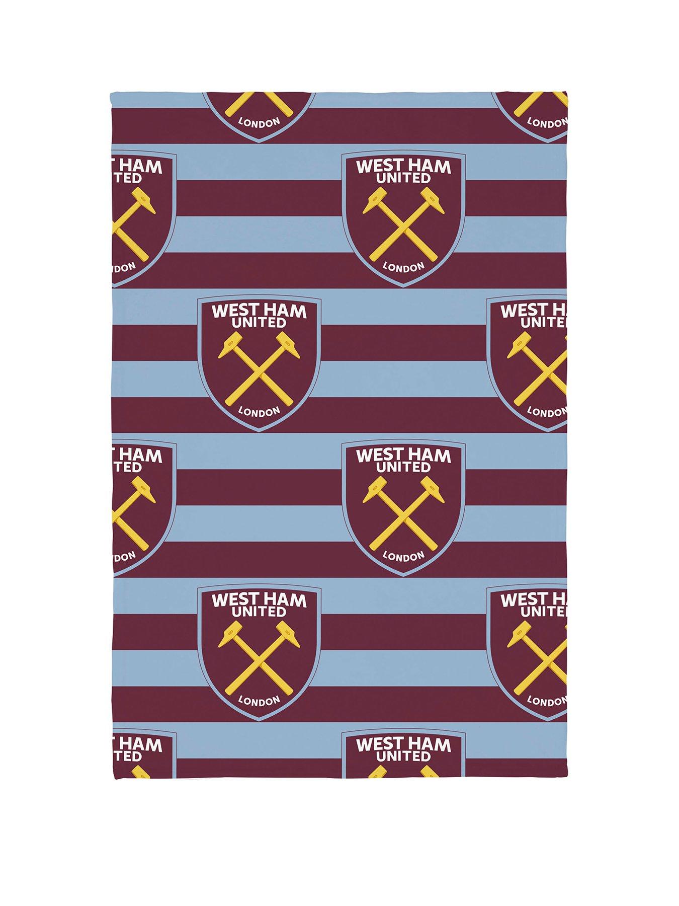 West Ham United West Ham Stripe Polar R-fleece Blanket 100x150cm 180gsm