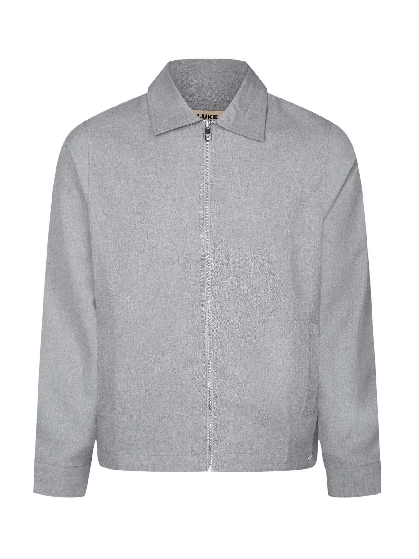 Image 4 of 6 of Luke 1977 Luke 1977 Emery Smart Woven Zip Through Jacket - Light Grey