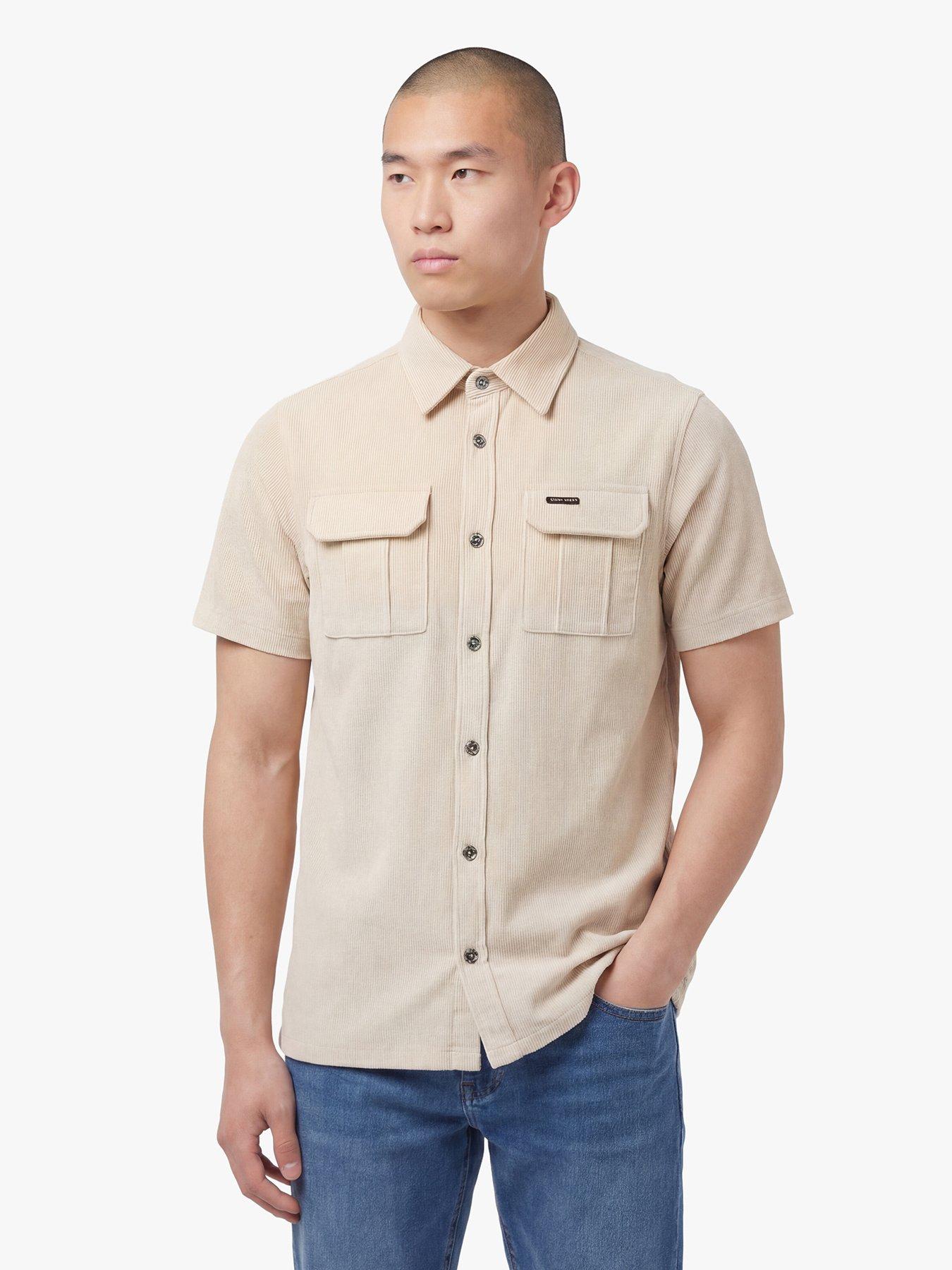 Luke 1977 Luke 1977 Lye Short Sleeve Cord Shirt - Beige