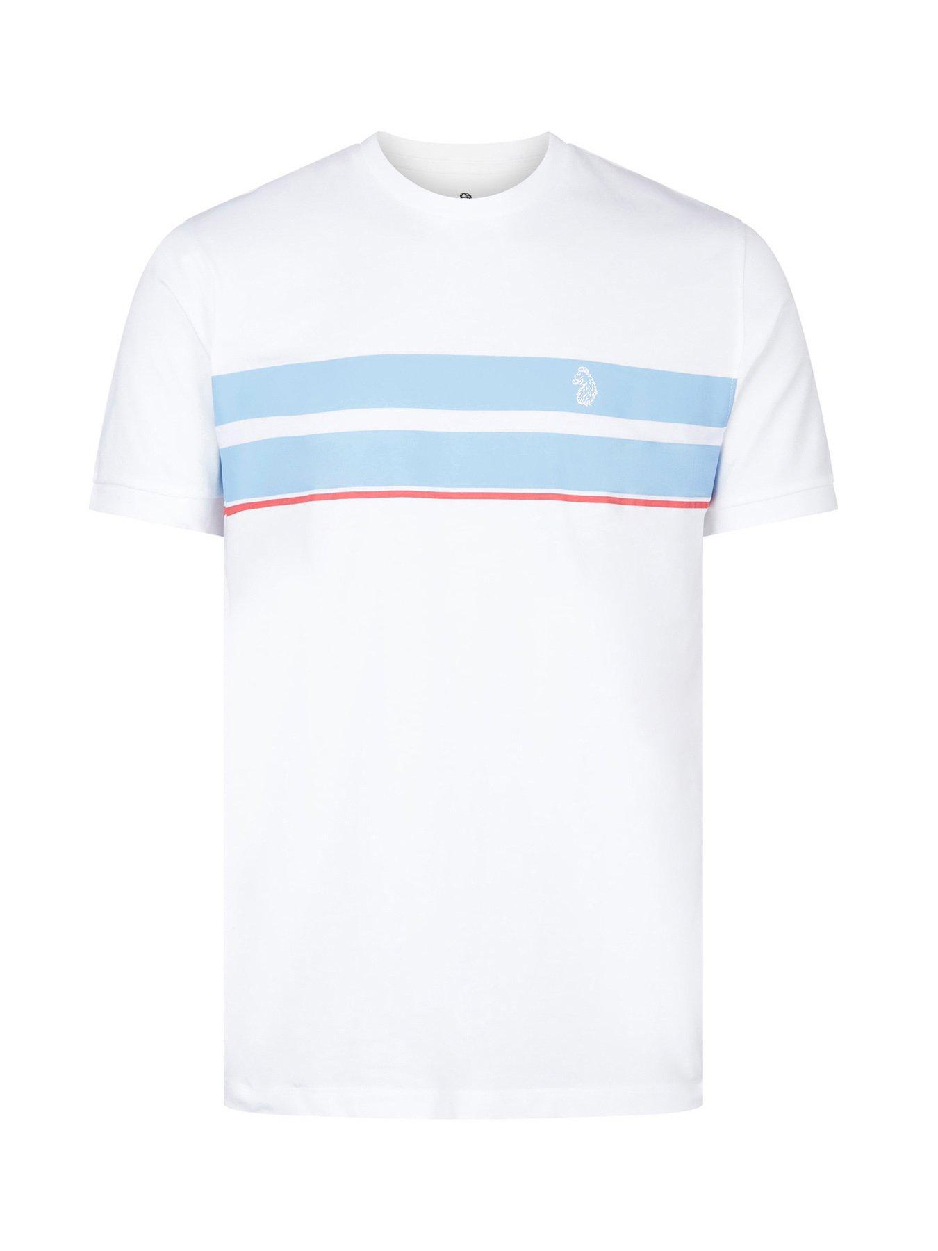 Image 5 of 7 of Luke 1977 Luke 1977 Johnys Regular Fit Crew T-shirts 3 Pack - Light Blue