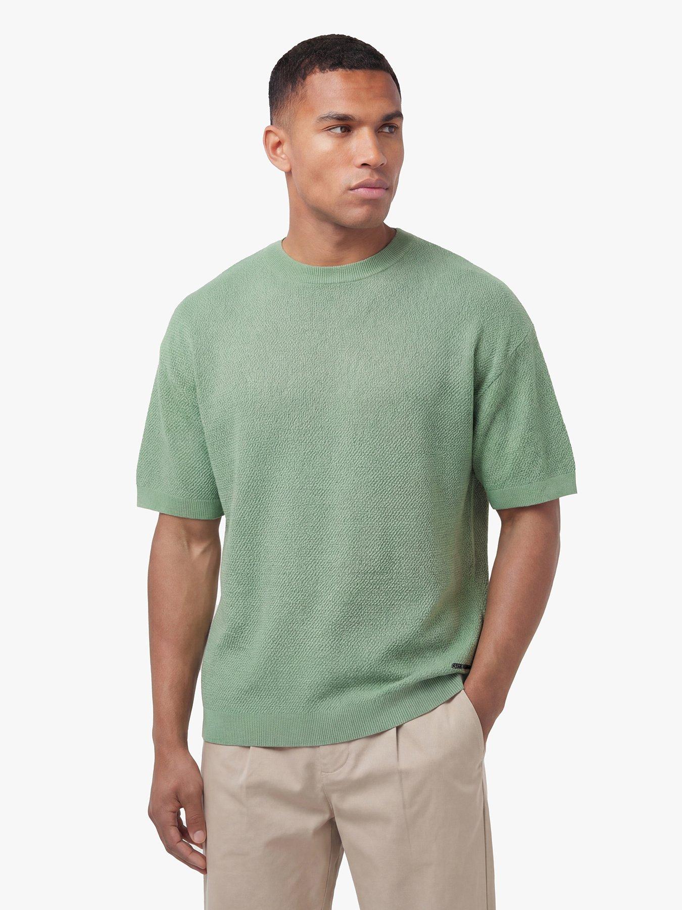 Luke 1977 Luke 1977 Ford Relaxed Fit Knitted Short Sleeve T-shirt - Green