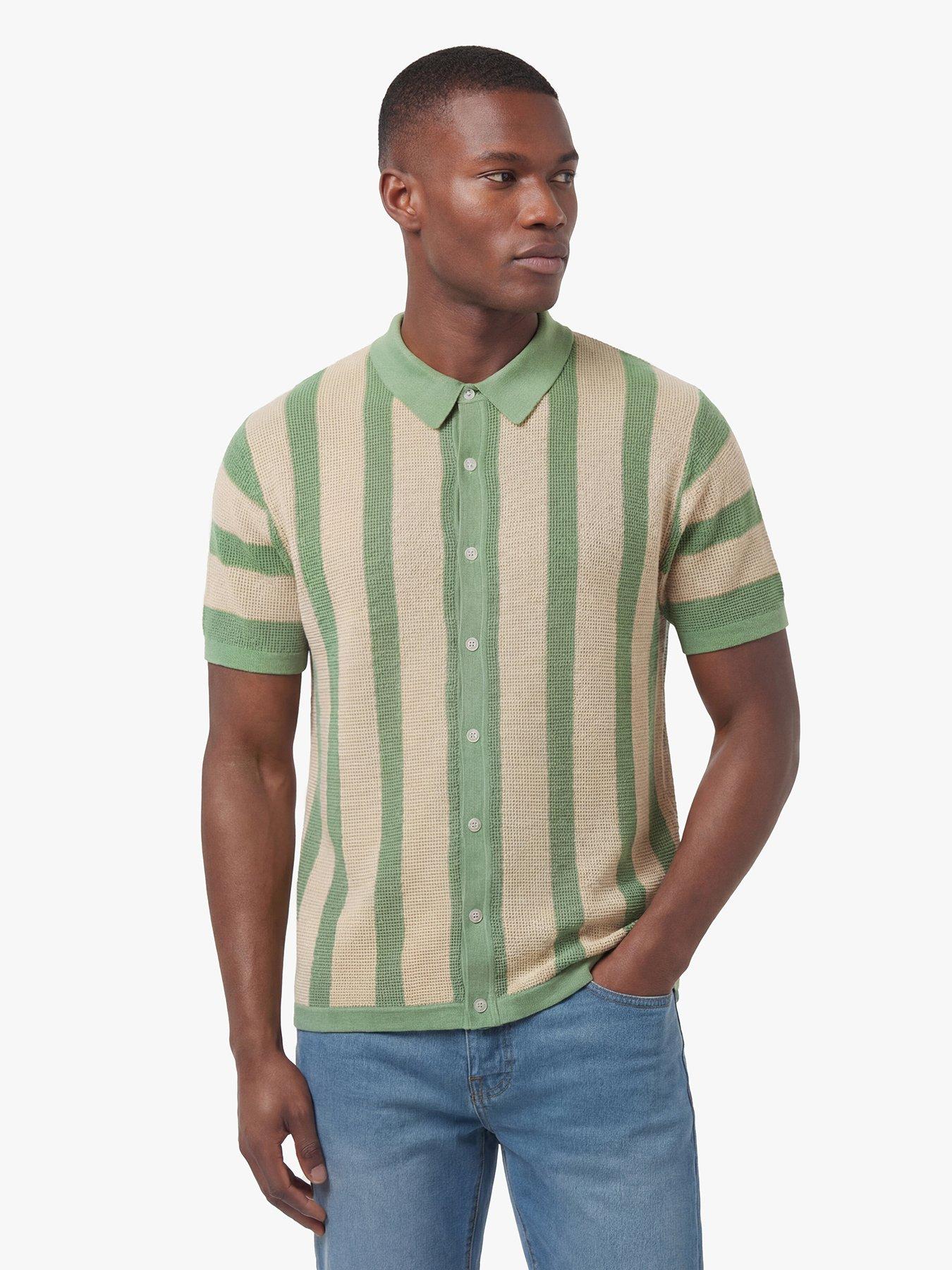 Luke 1977 Luke 1977 Deck Knitted Short Sleeve Polo Shirt - Green