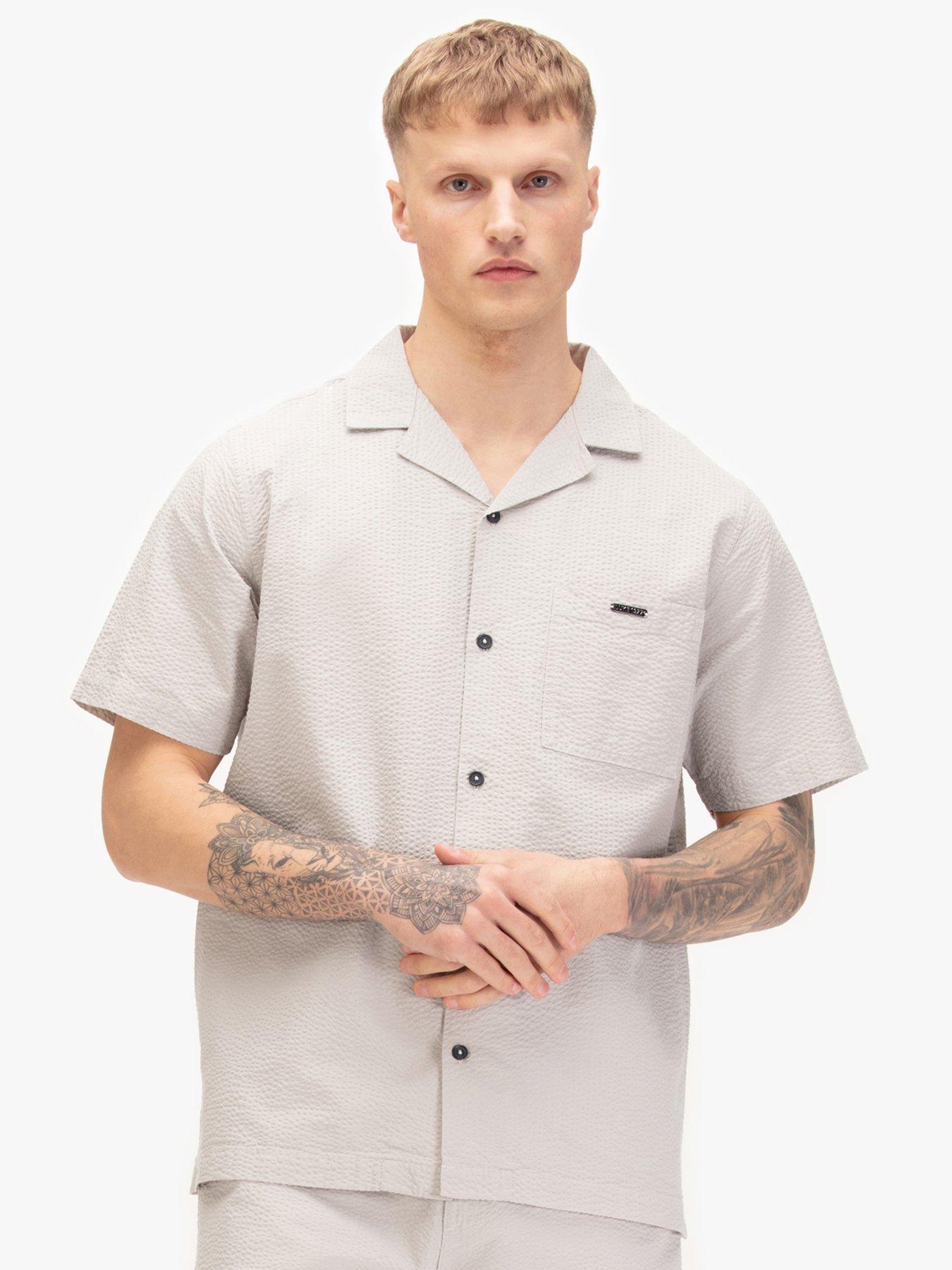 Luke 1977 Luke 1977 Millook Short Sleeve Shirt - Grey