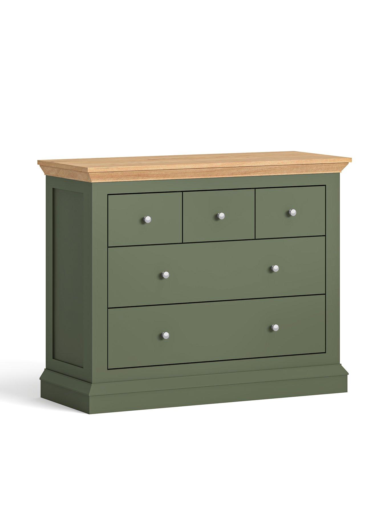 Image 7 of 7 of The Very Collection Hanna 3 + 2 Drawer Chest - Green