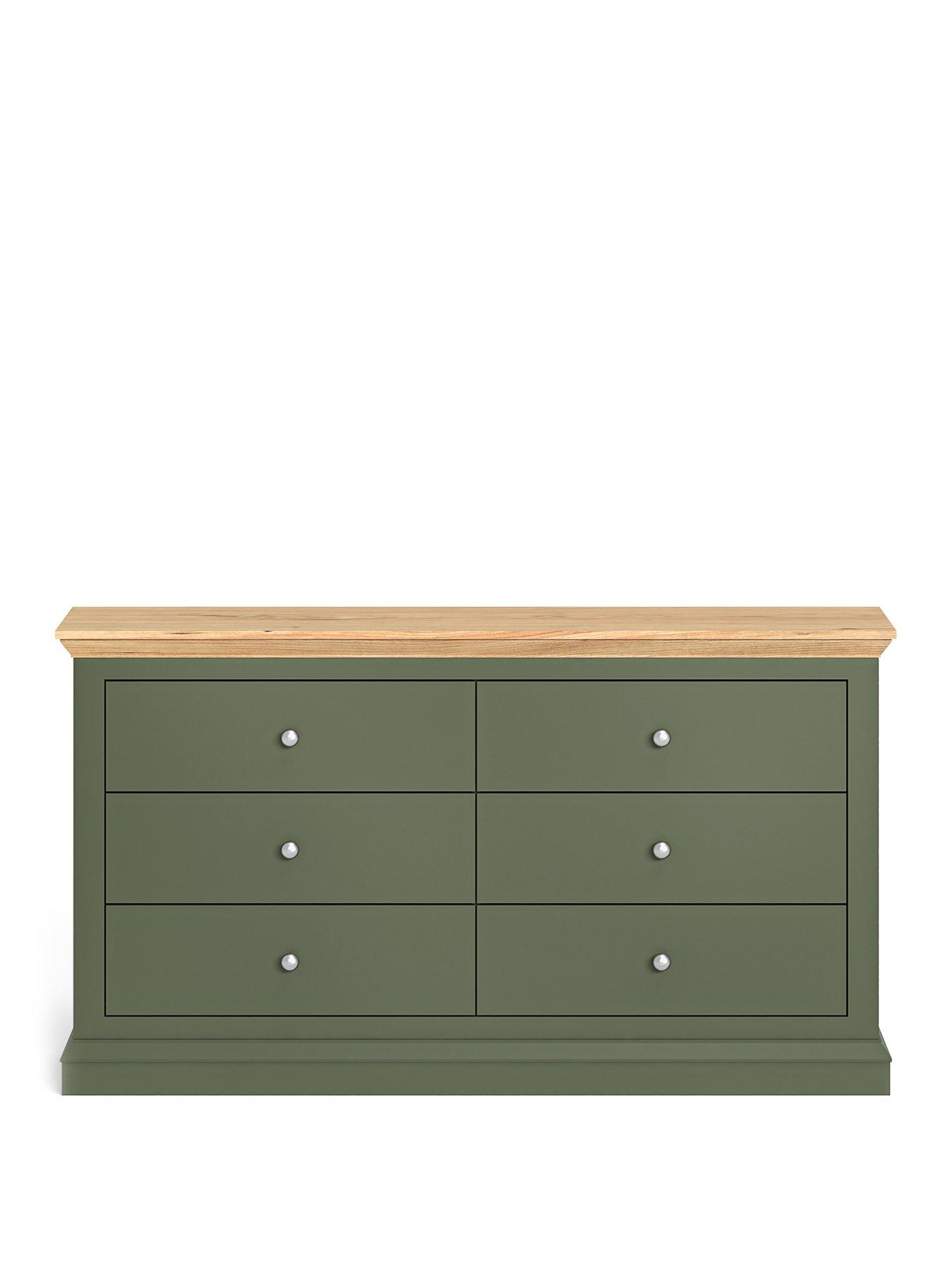 Image 2 of 7 of The Very Collection Hanna 3&nbsp;+ 3 Drawer Chest - Green