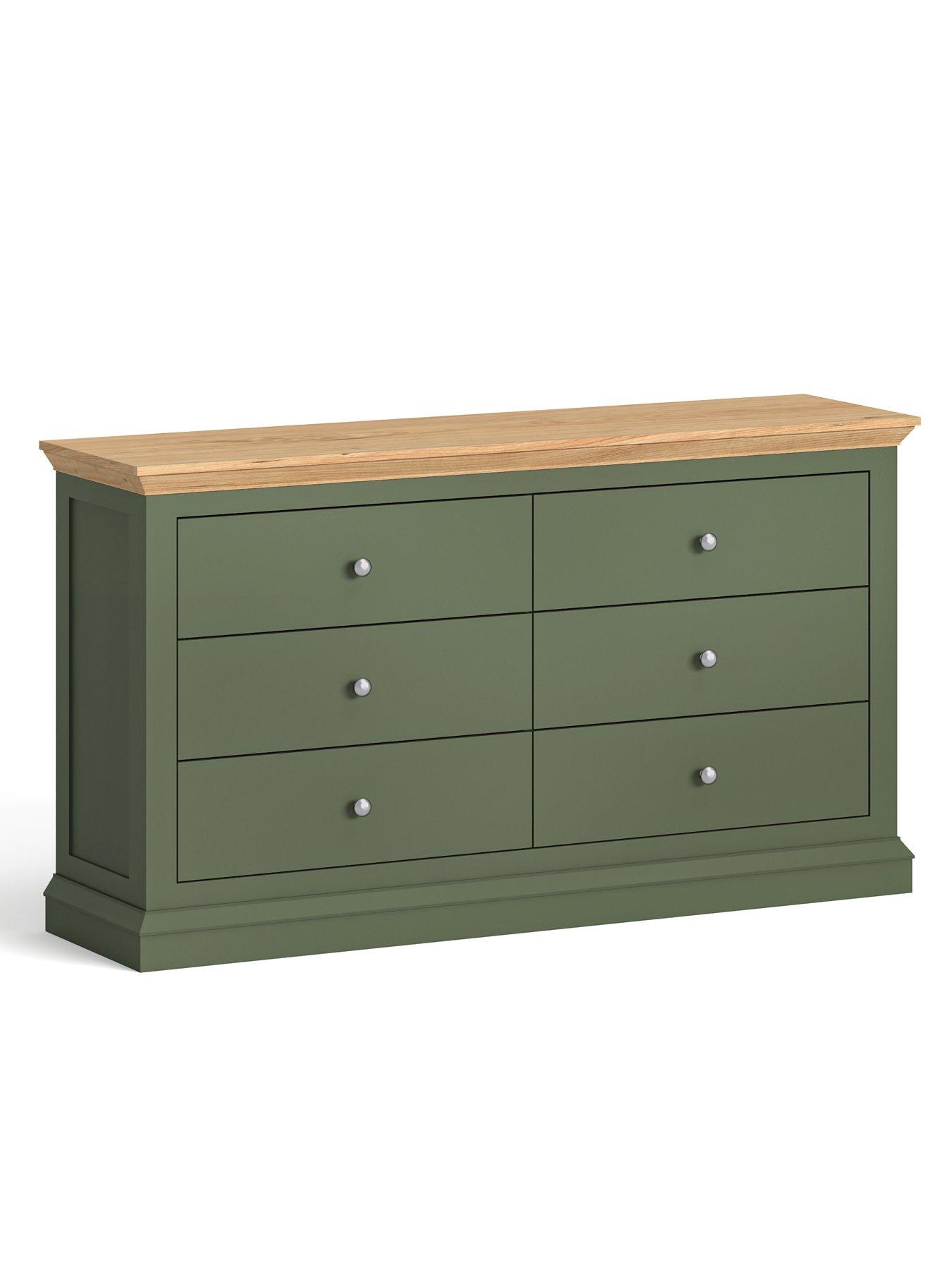 Image 3 of 7 of The Very Collection Hanna 3&nbsp;+ 3 Drawer Chest - Green