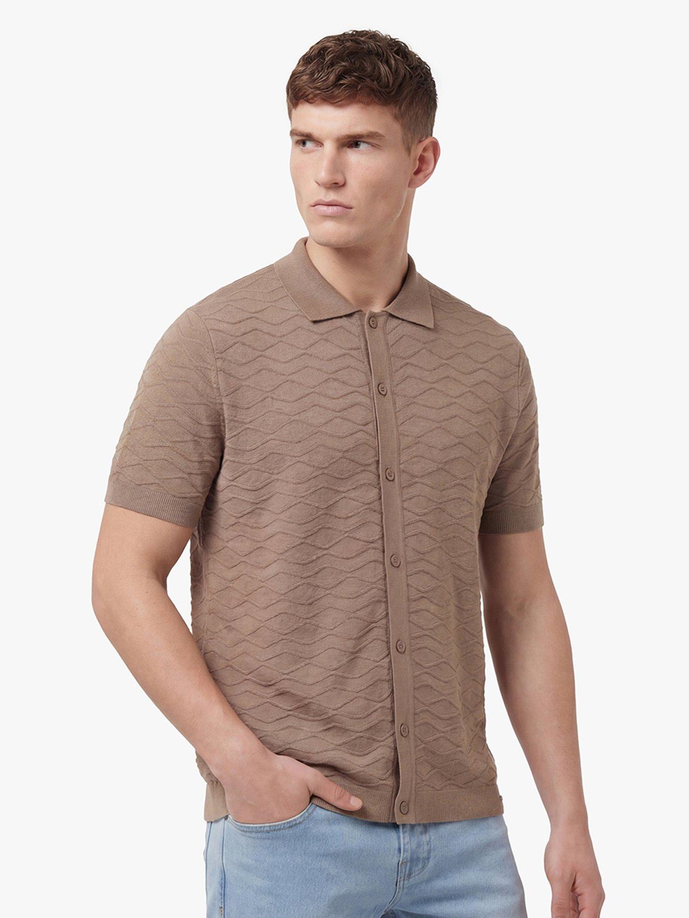 Luke 1977 Luke 1977 Kennet Button Through Knitted Shirt - Brown