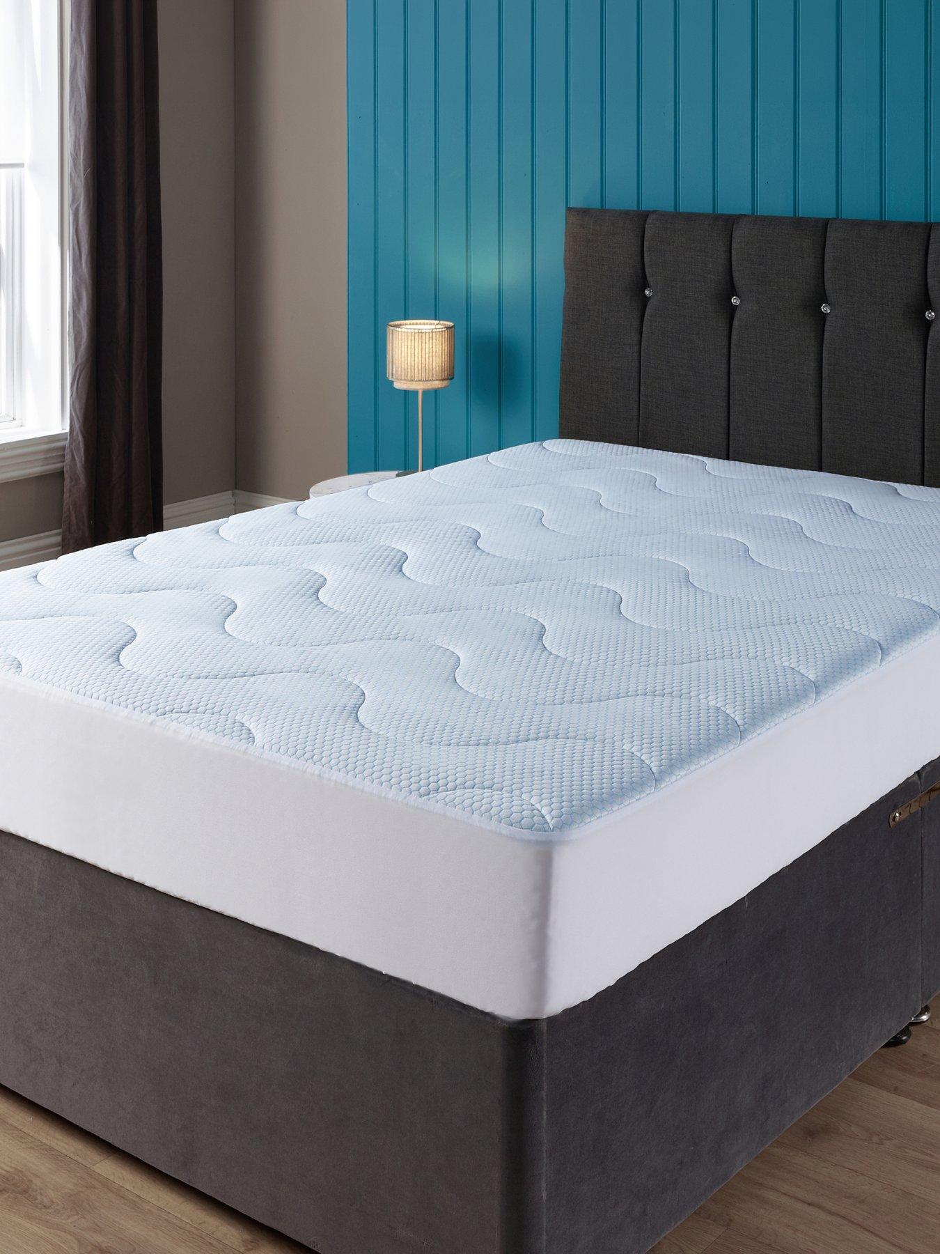 Image 1 of 6 of The Very Collection Cooling Quilted Mattress Protector Single