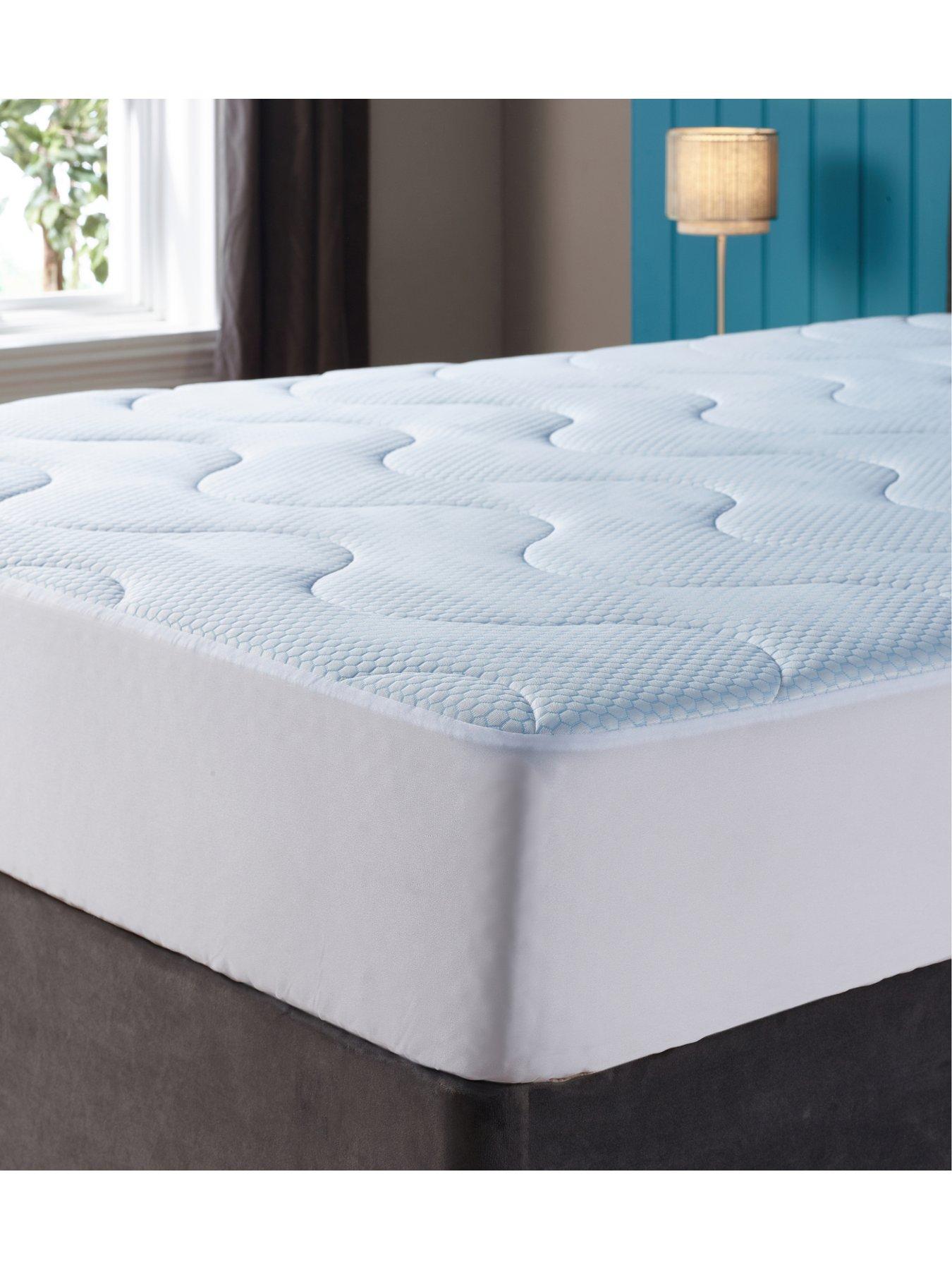 Image 4 of 6 of The Very Collection Cooling Quilted Mattress Protector Single