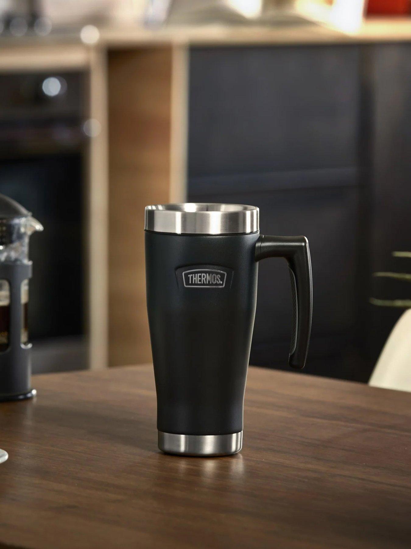 Thermos Thermos Icon Series Stainless Steel Travel Mug 470ml Granite Black