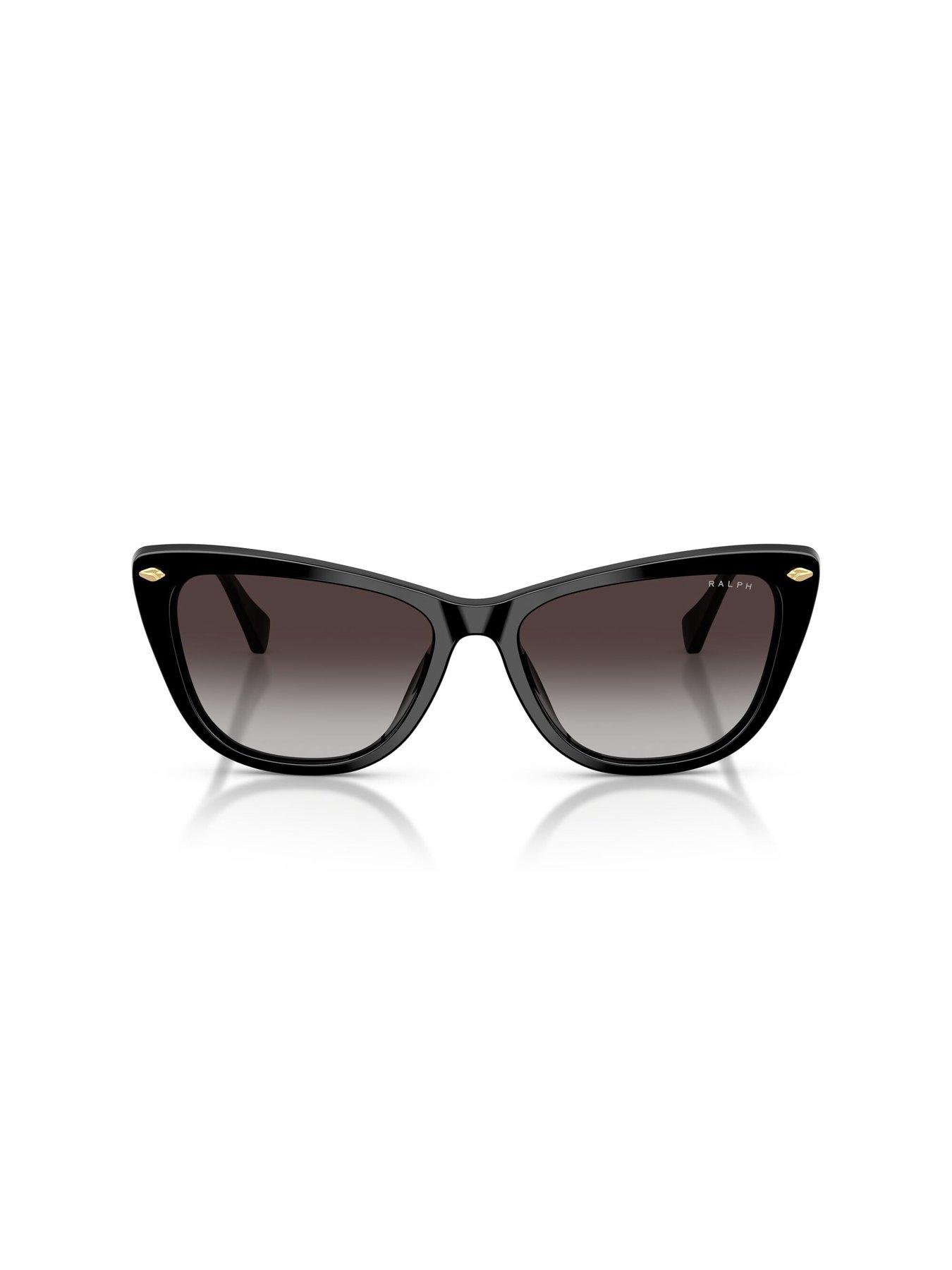 Image 2 of 5 of Ralph Black Cat Eye Sunglasses - 0ra5346u - Black